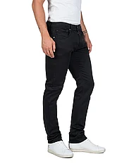 Replay - GROVER Trousers STRAIGHT Hyperflex Colour XLite - tavalised teksad - black - 8