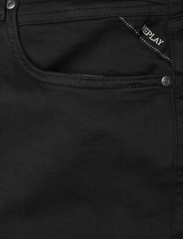Replay - GROVER Trousers STRAIGHT Hyperflex Colour XLite - regular piegriezuma džinsa bikses - black - 3