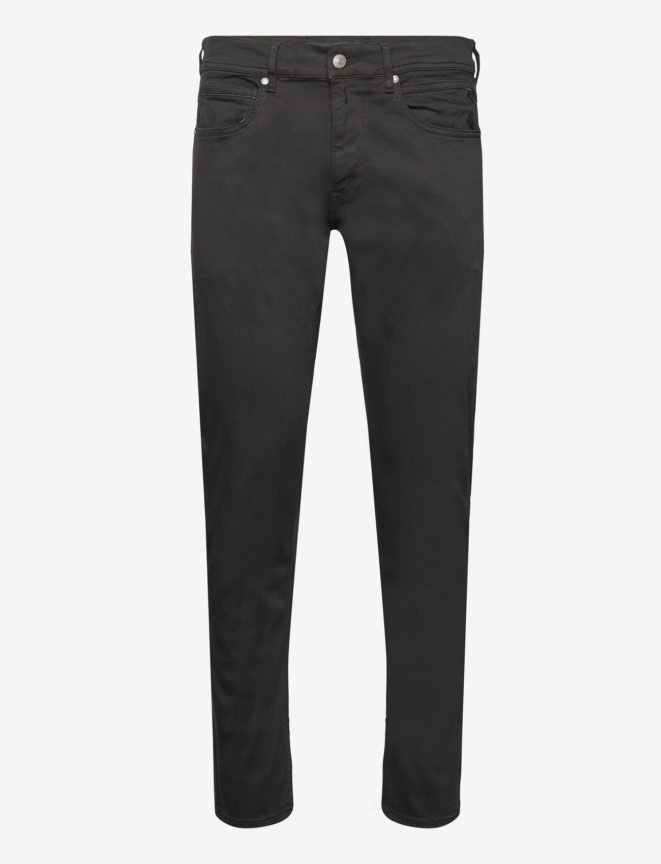 Replay - GROVER Trousers STRAIGHT Hyperflex Colour XLite - black - 0