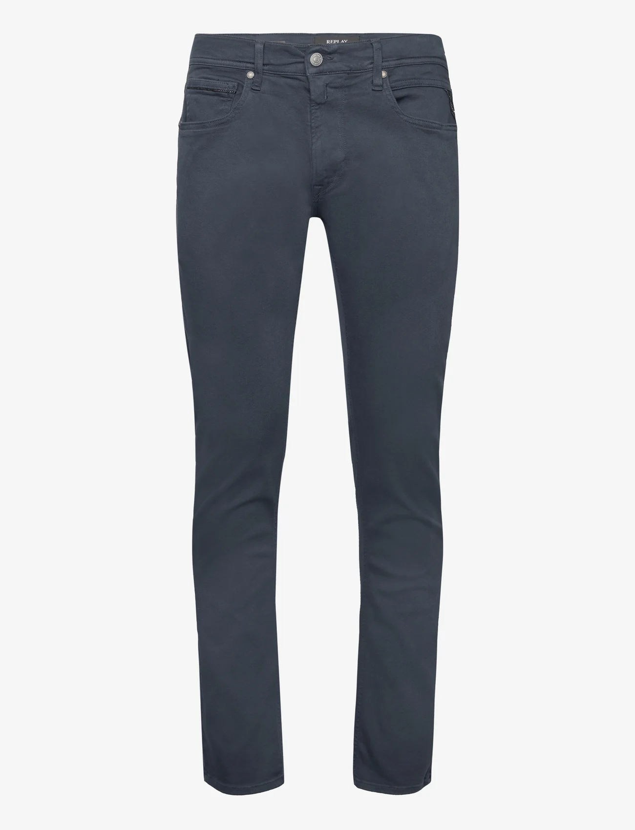 Replay - GROVER Trousers STRAIGHT Hyperflex Colour XLite - tavalised teksad - blue - 0