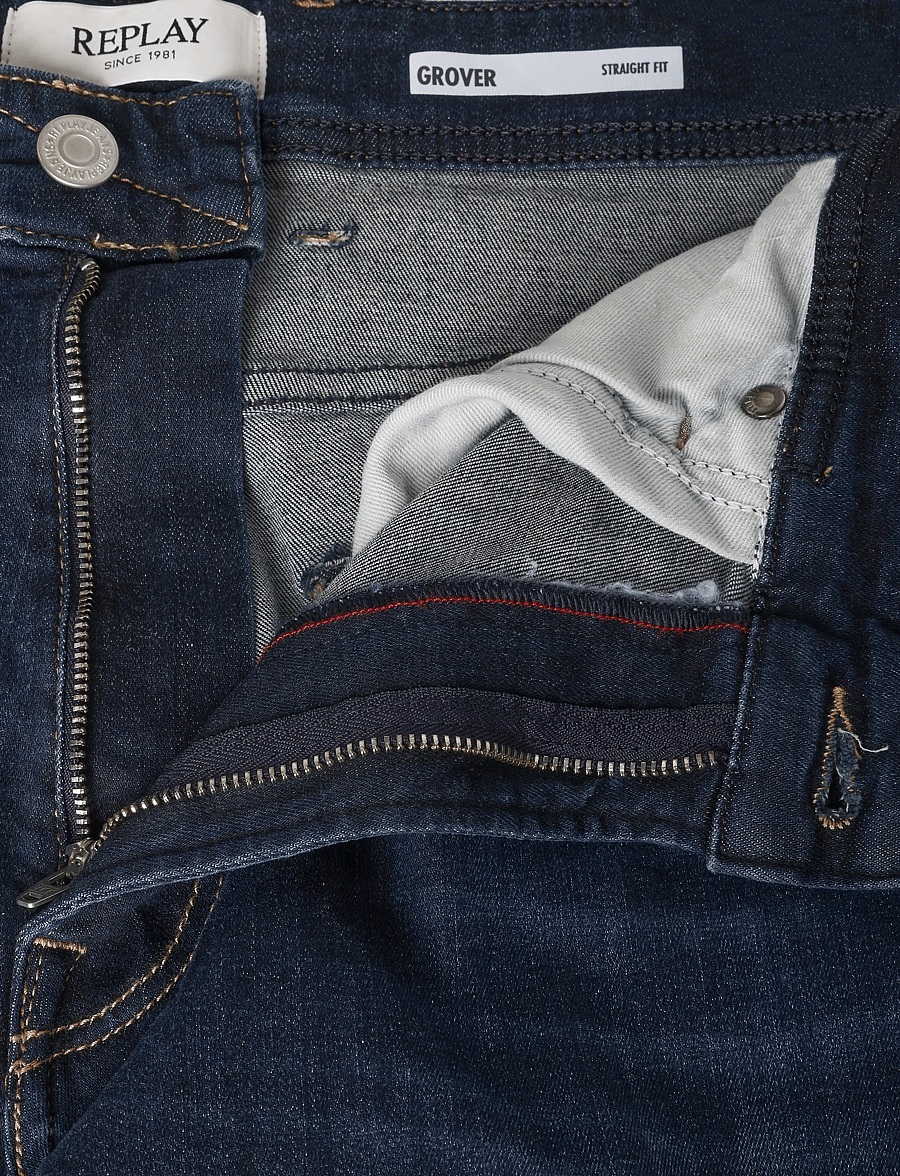 Replay - GROVER Trousers STRAIGHT 99 Denim - regular jeans - blue - 5