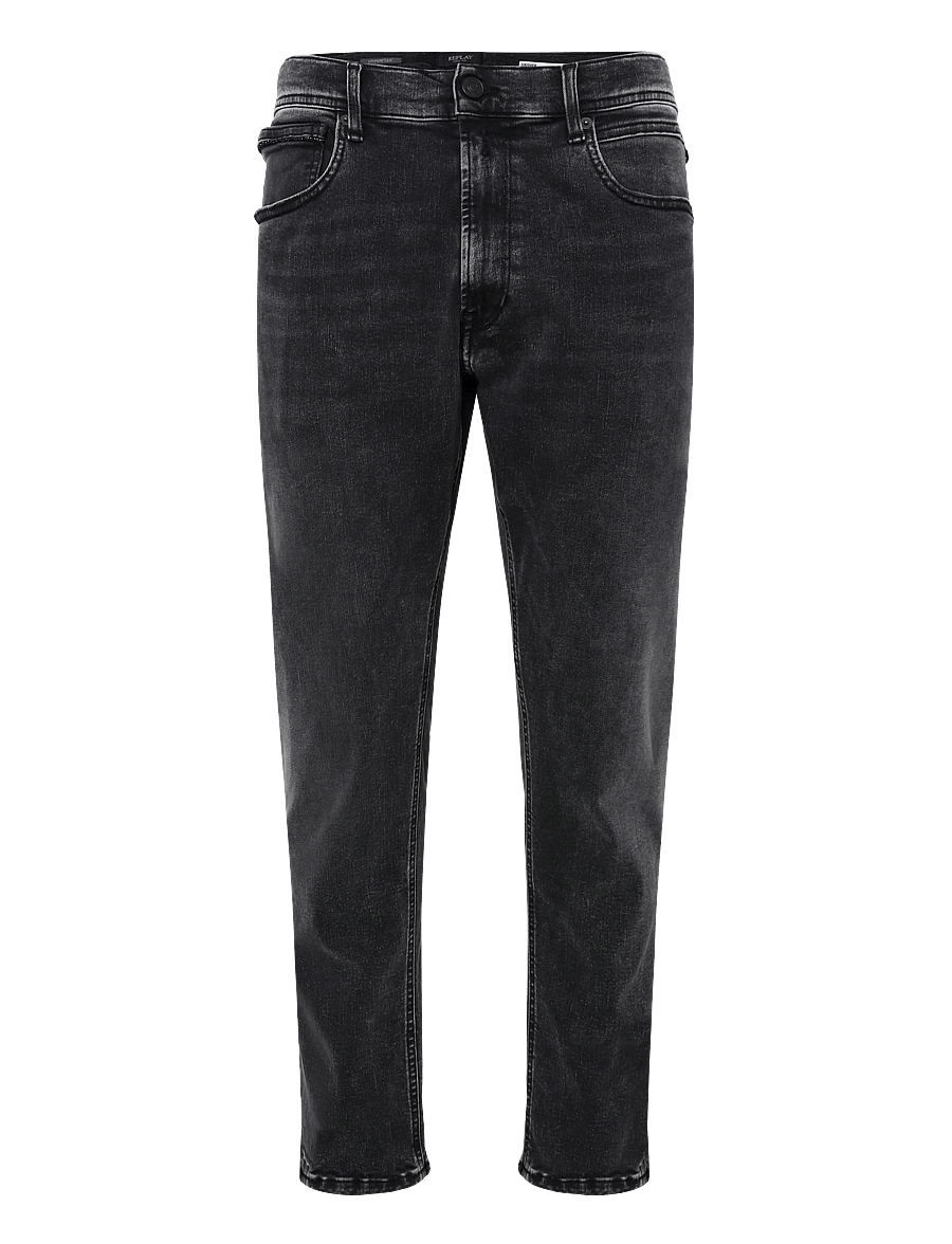 Replay - GROVER Trousers STRAIGHT HYPERFLEX ORIGINAL - regular jeans - dark grey - 1
