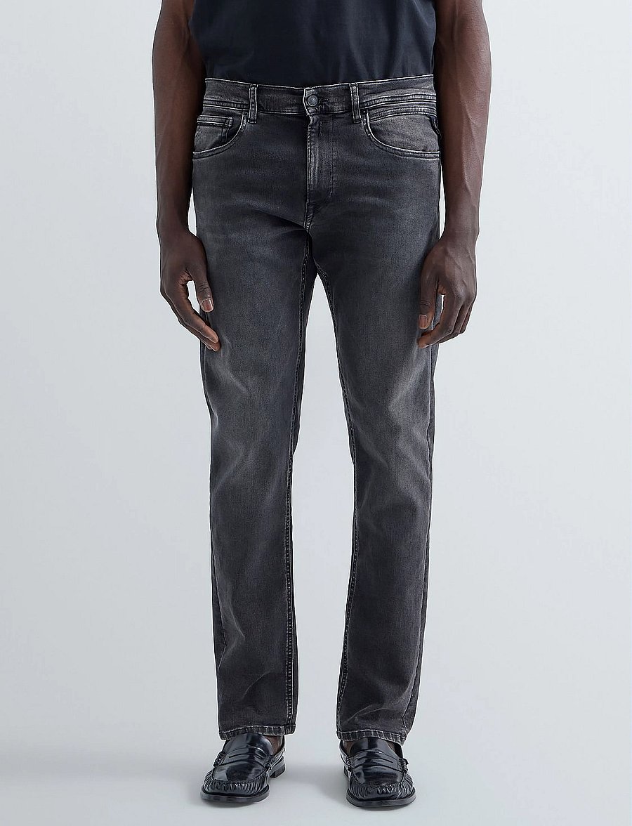 Replay - GROVER Trousers STRAIGHT HYPERFLEX ORIGINAL - regular jeans - dark grey - 5