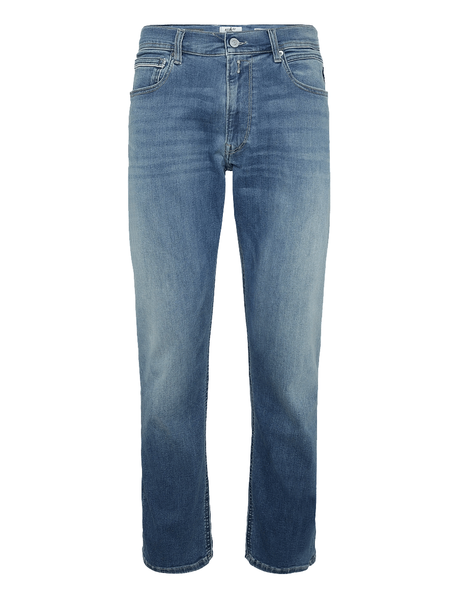 Replay - GROVER Trousers STRAIGHT HYPERFLEX ORIGINAL - klassikalised teksad - medium blue - 1