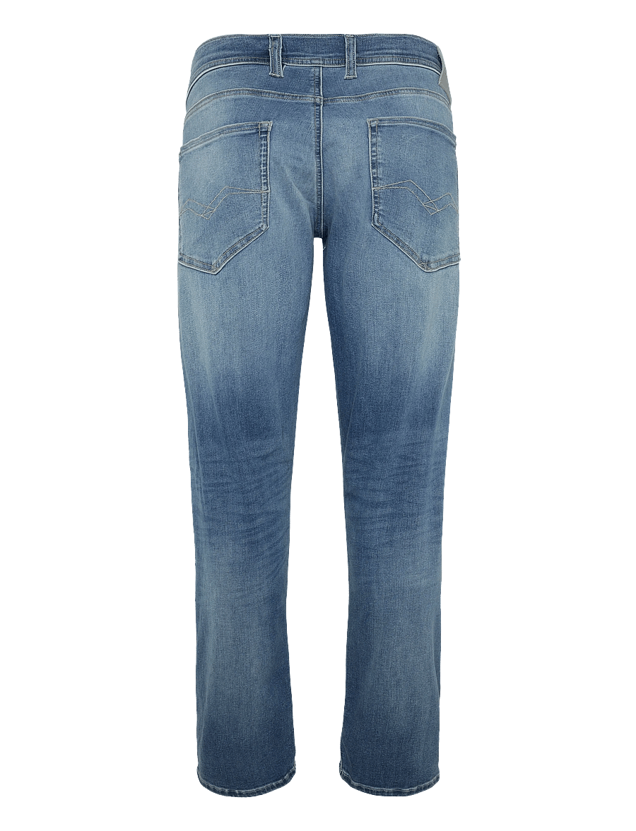 Replay - GROVER Trousers STRAIGHT HYPERFLEX ORIGINAL - klassikalised teksad - medium blue - 2