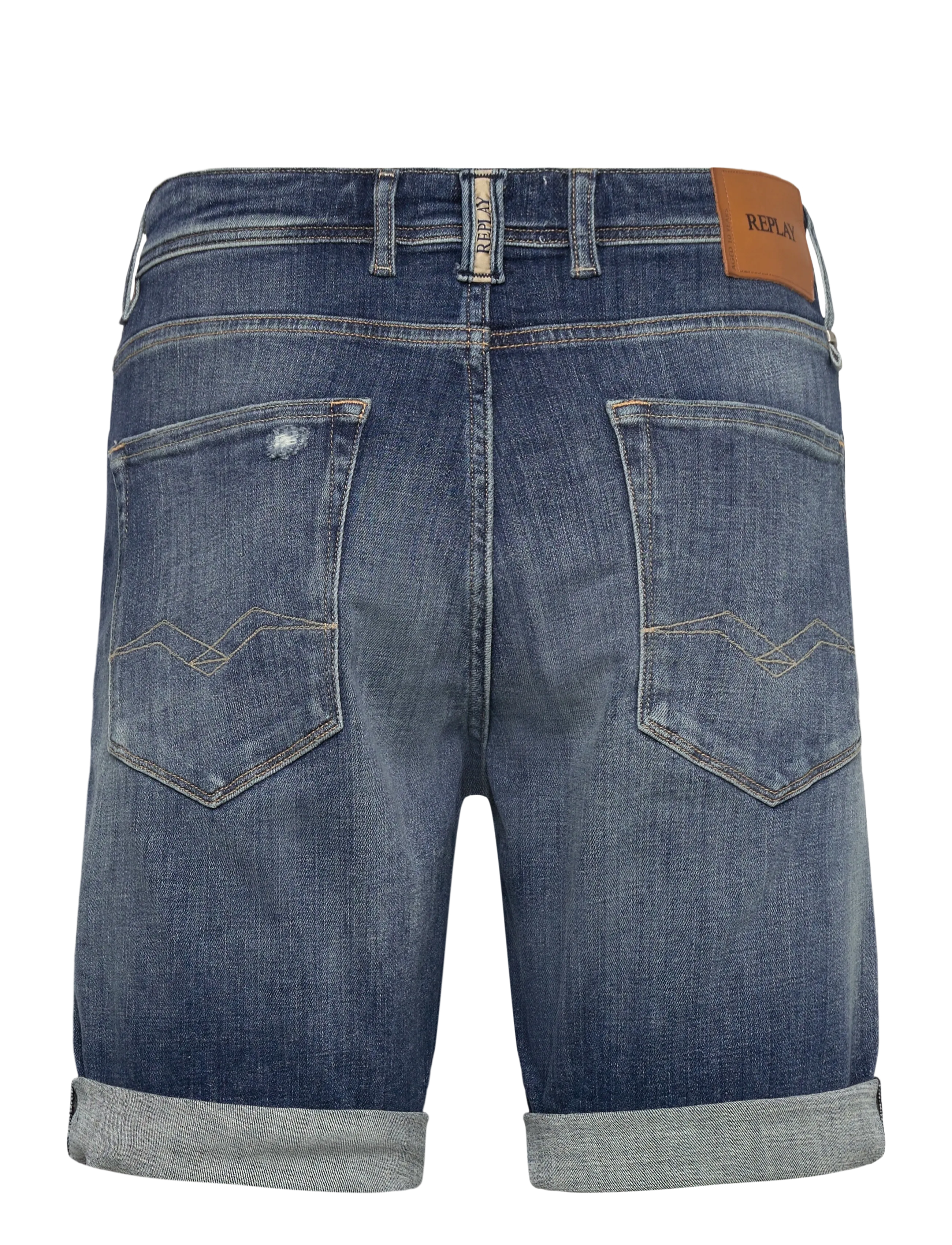 Replay - RBJ.981 SHORT Shorts TAPERED AGED - jeans shorts - medium blue - 2