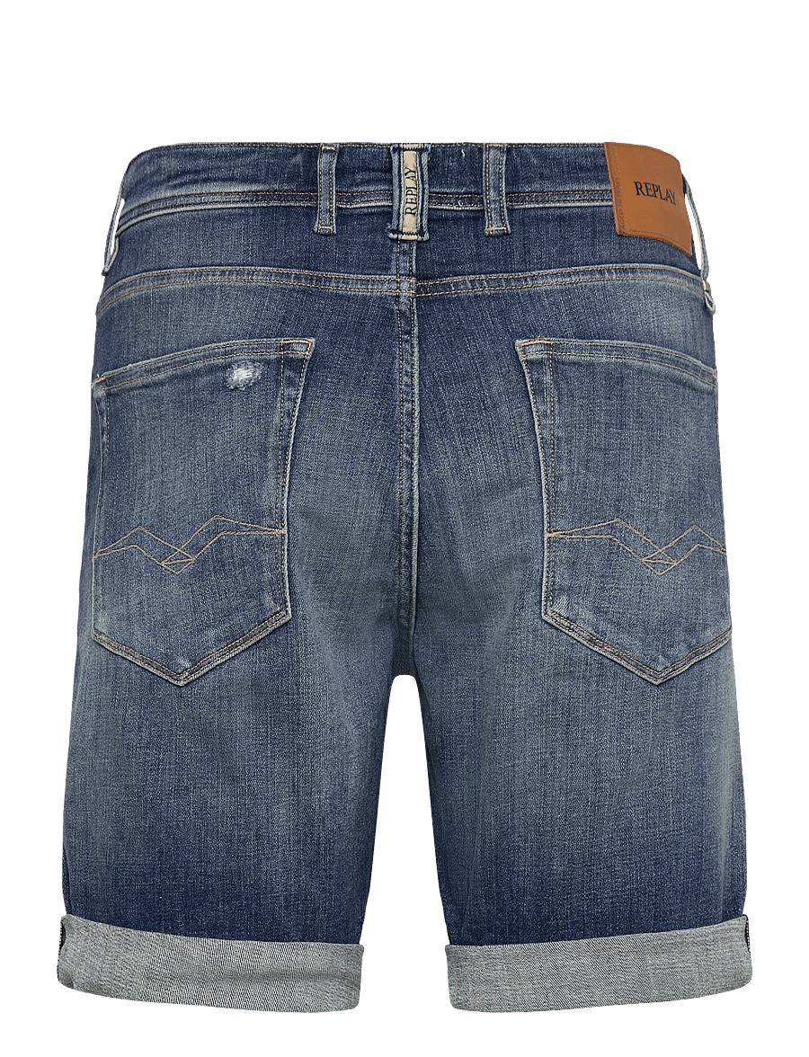 Replay - RBJ.981 SHORT Shorts TAPERED AGED - jeans shorts - medium blue - 2