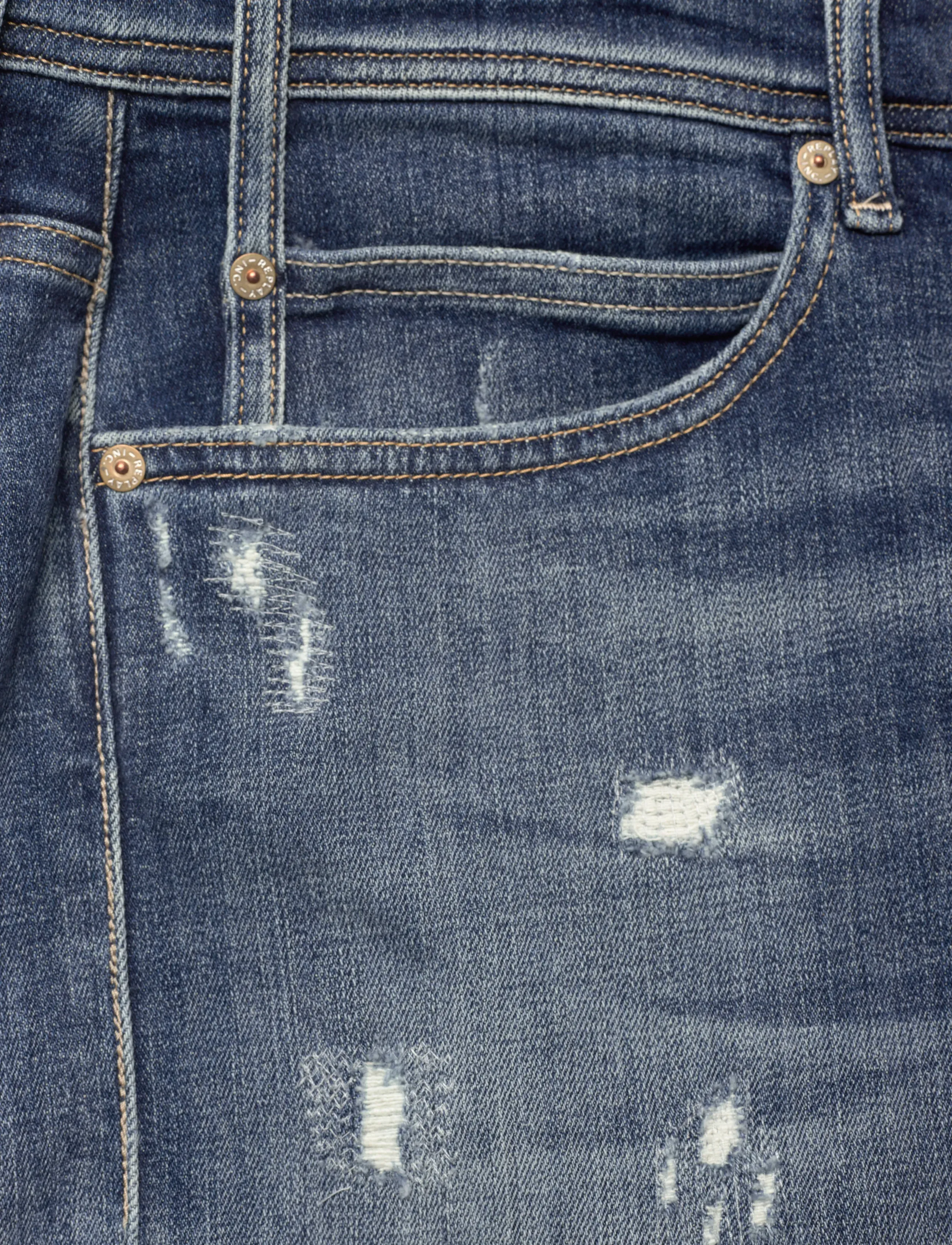 Replay - RBJ.981 SHORT Shorts TAPERED AGED - jeans shorts - medium blue - 5