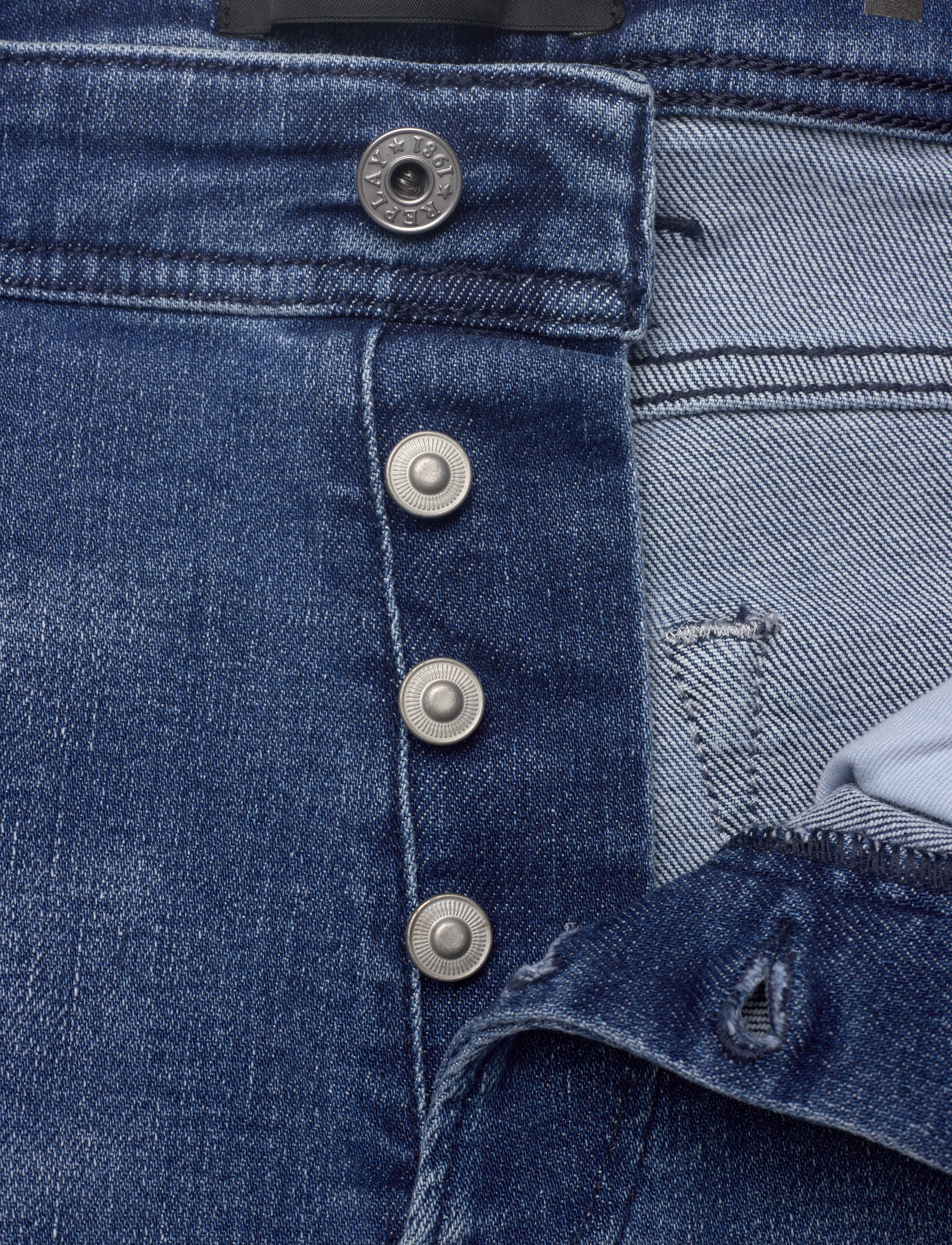 Replay - RBJ.981 SHORT Shorts TAPERED C-Stretch - džinsa šorti - blue - 5