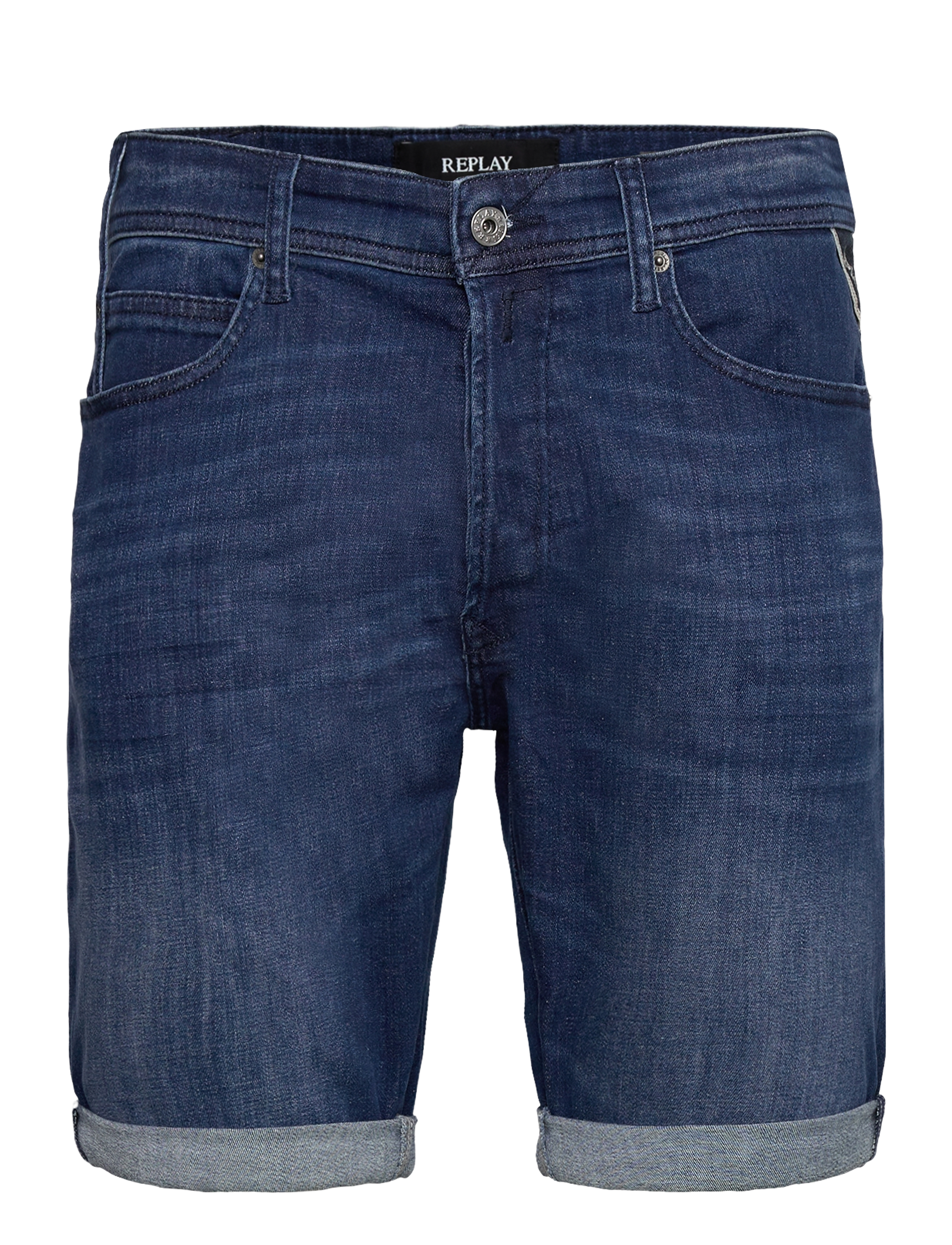 Replay Rbj.981 Short Shorts Tapered C-Stretch, 28, Shorts, Blau - Denim, Männerswear
