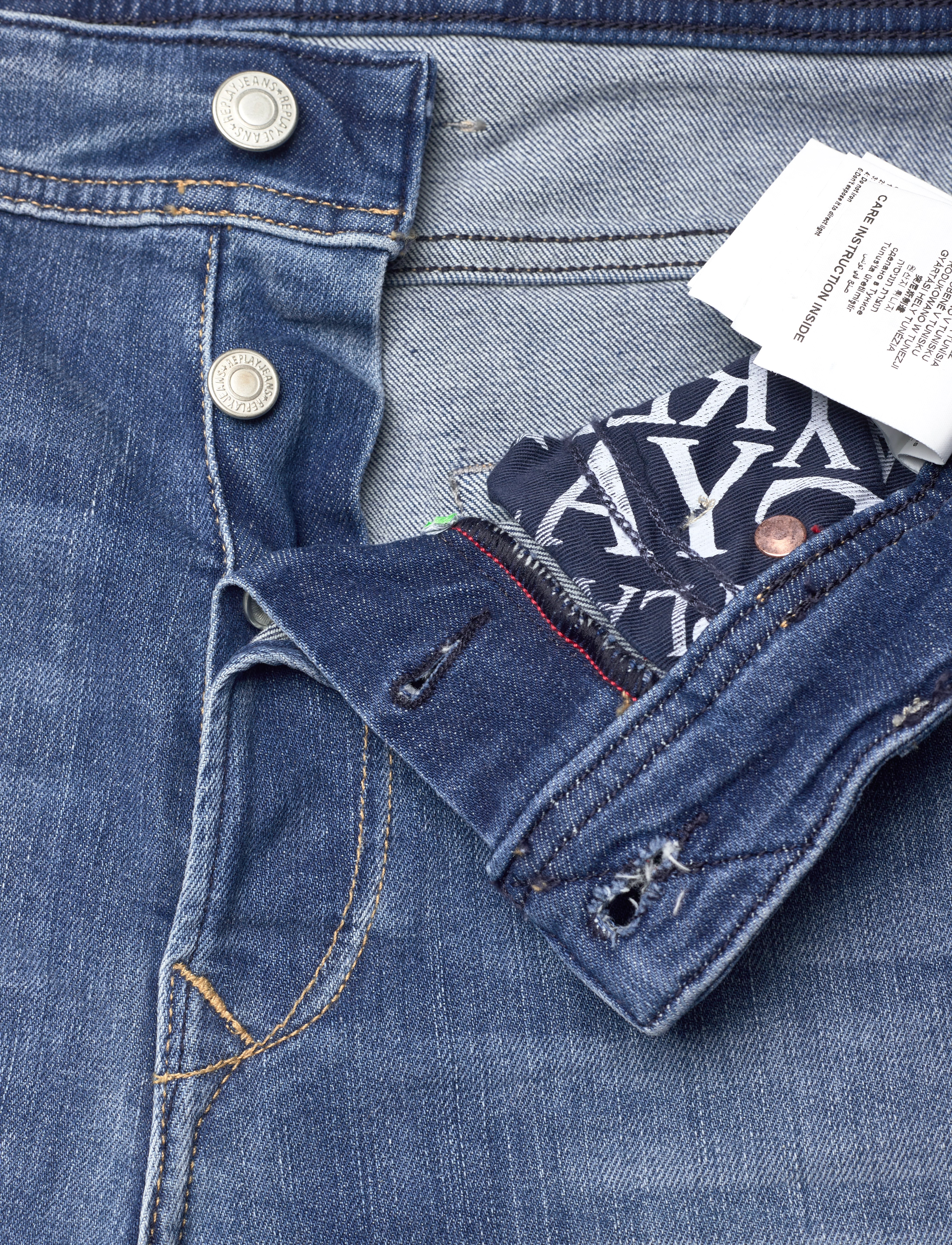 Replay - RBJ.901 SHORT Shorts TAPERED 573 ONLINE - blue - 3