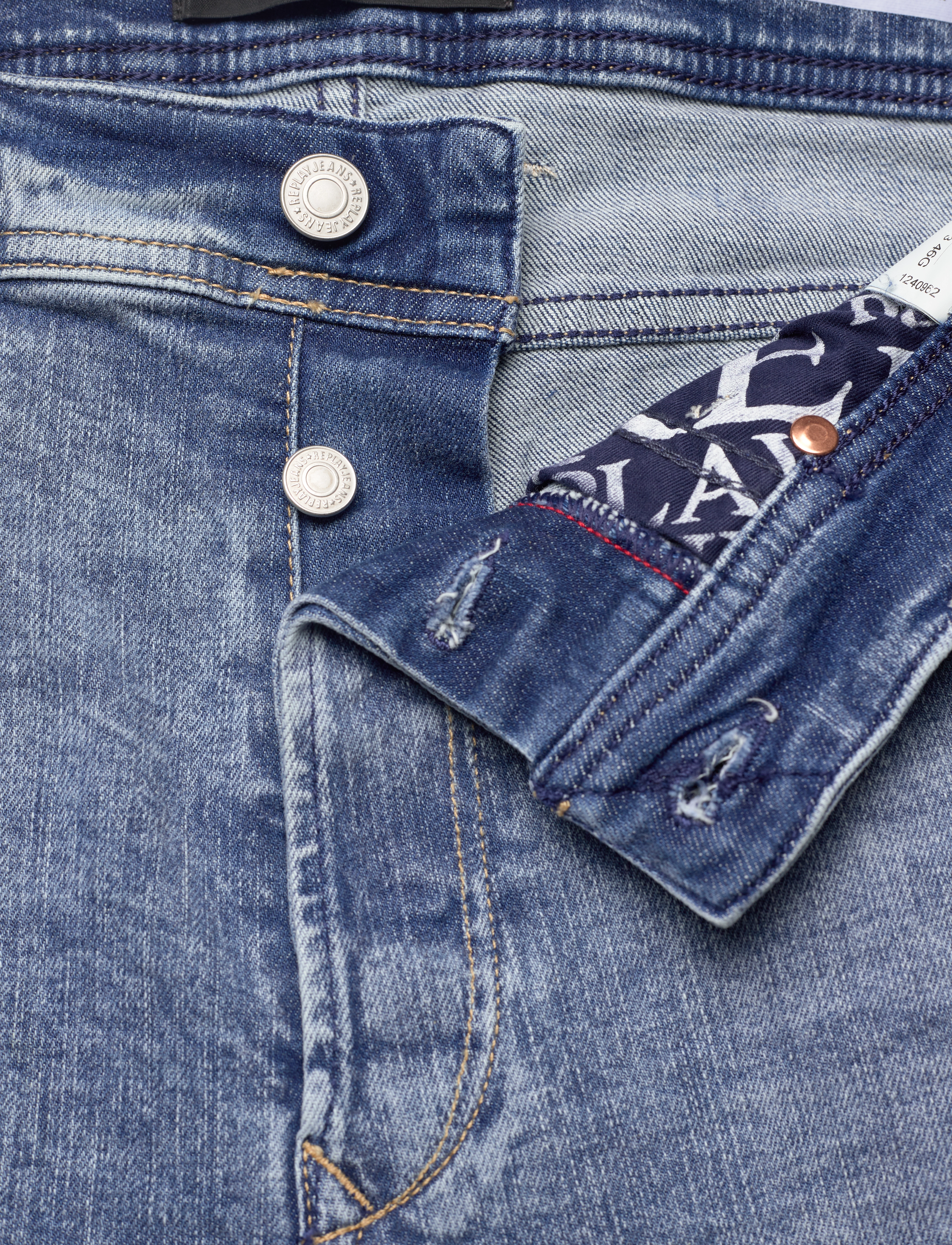 Replay - RBJ.901 SHORT Shorts TAPERED 573 ONLINE - blue - 3