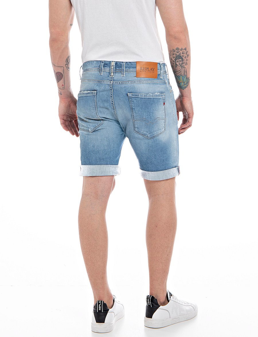 Replay - RBJ.981 SHORT Shorts TAPERED 573 ONLINE - blue - 3