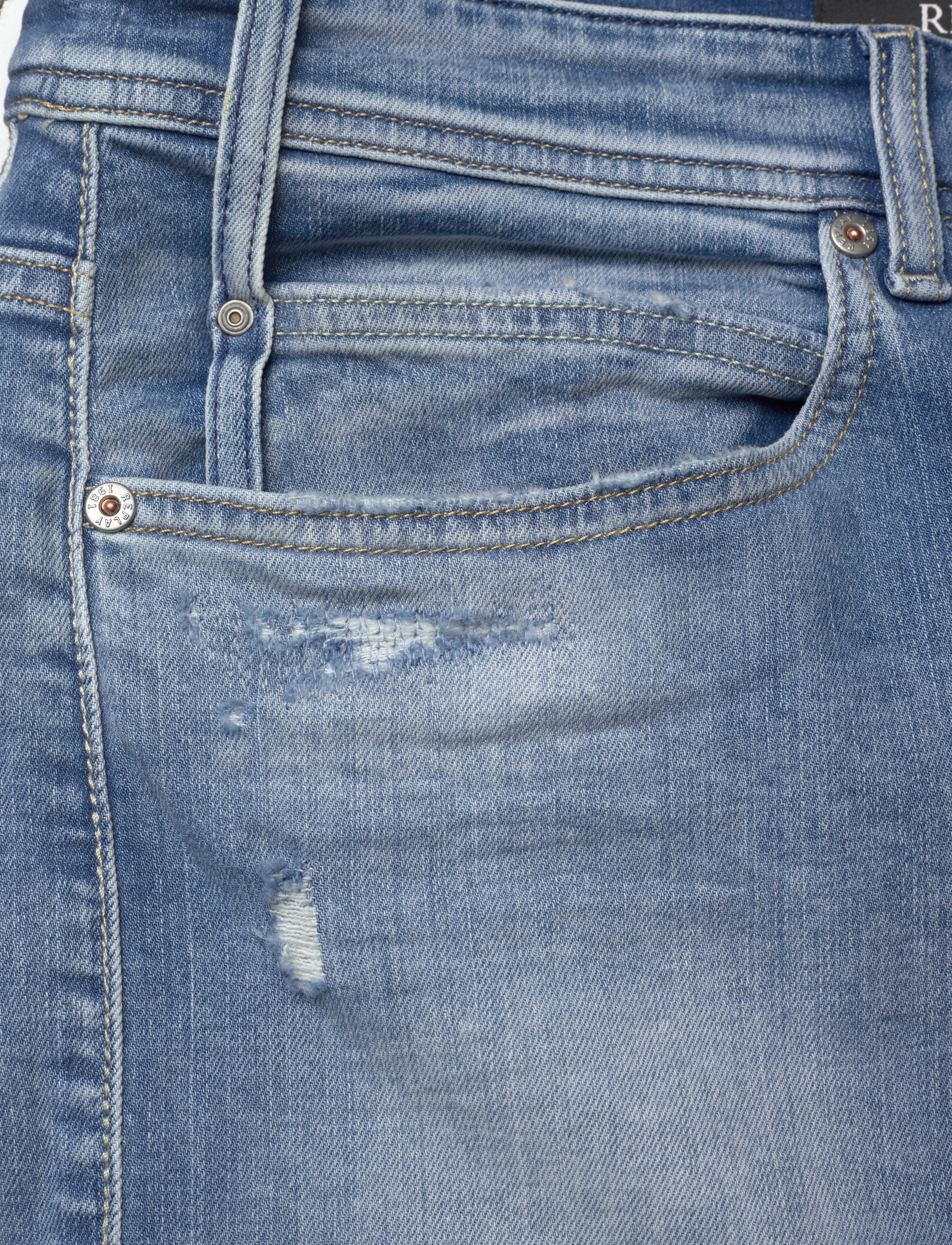 Replay - RBJ.981 SHORT Shorts TAPERED 573 ONLINE - blue - 4