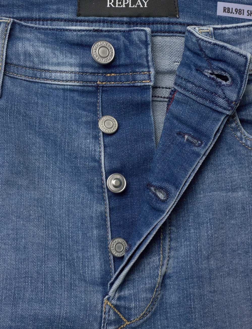 Replay - RBJ.981 SHORT Shorts TAPERED 573 ONLINE - jorts - blue - 5