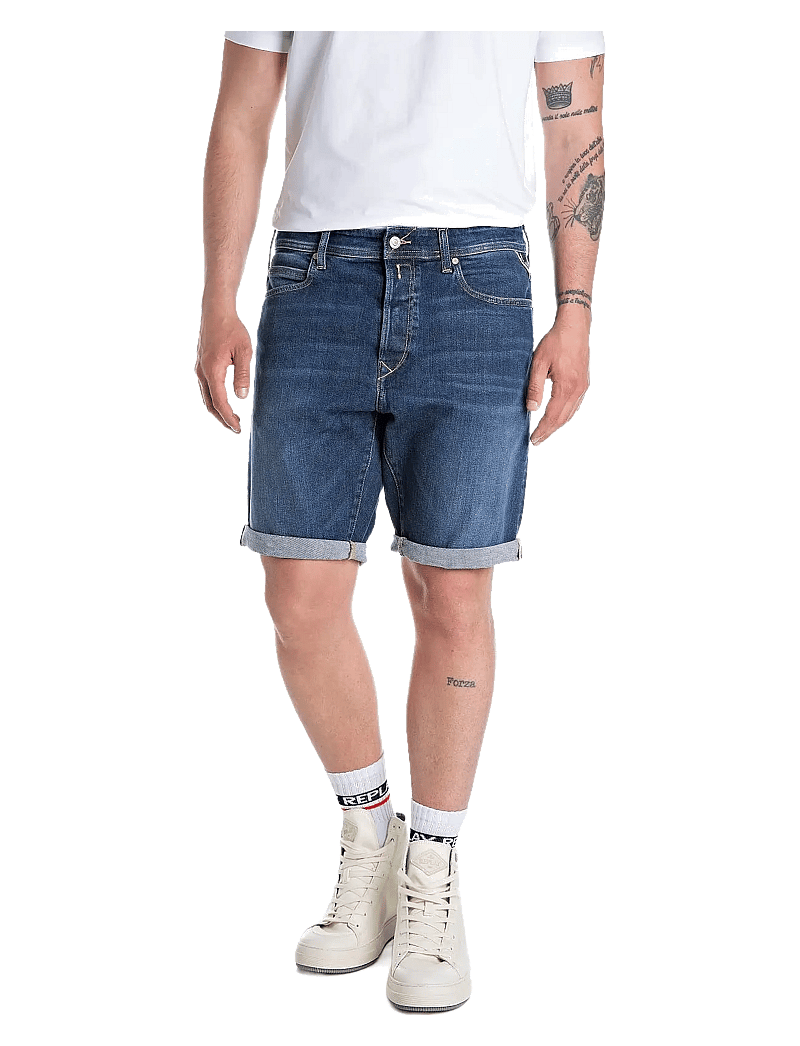 Replay - RBJ.981 SHORT Shorts TAPERED 573 ECO PLUS - jeans shorts - blue - 0