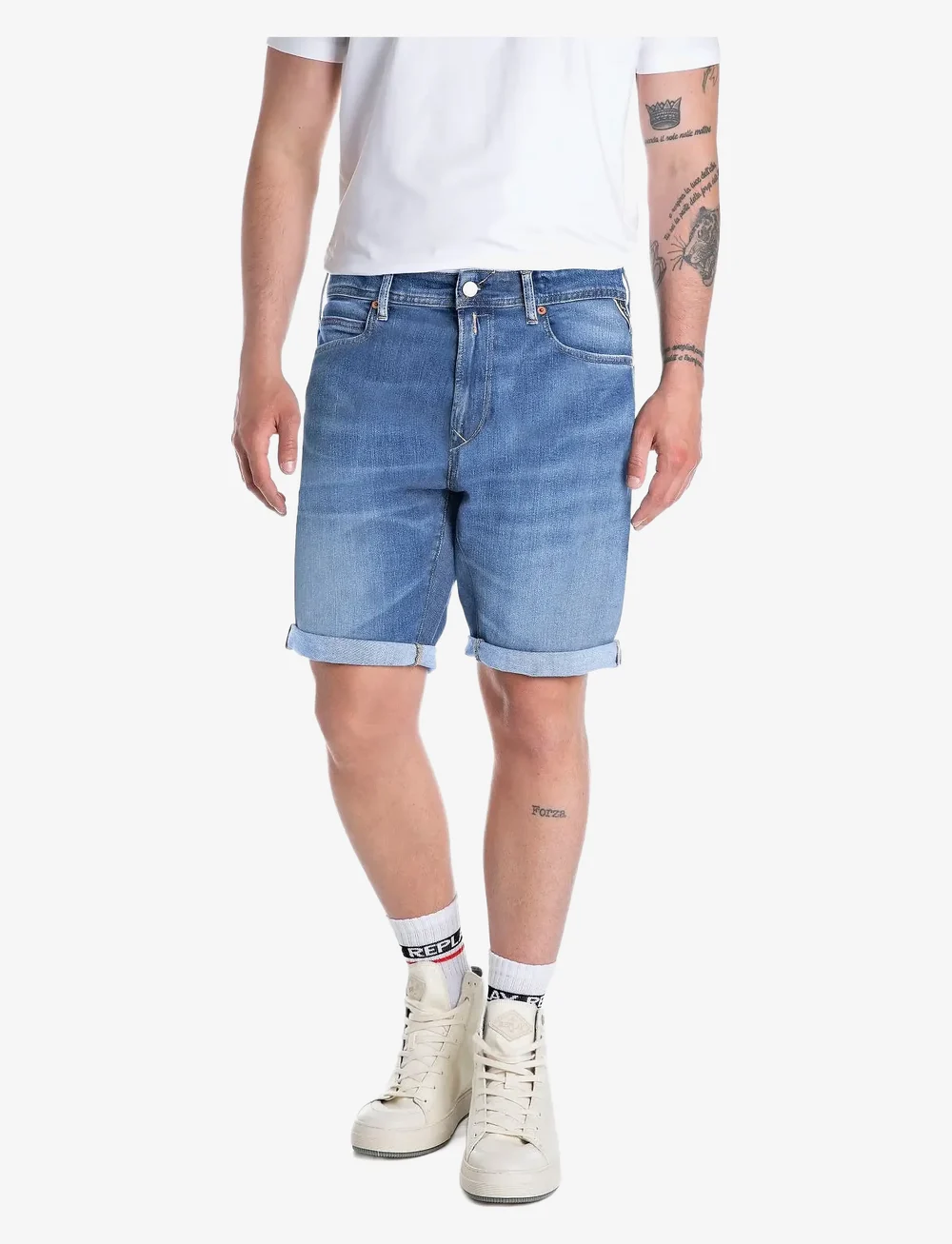 Replay - RBJ.981 SHORT Shorts TAPERED 573 ECO PLUS - jorts - blue - 0