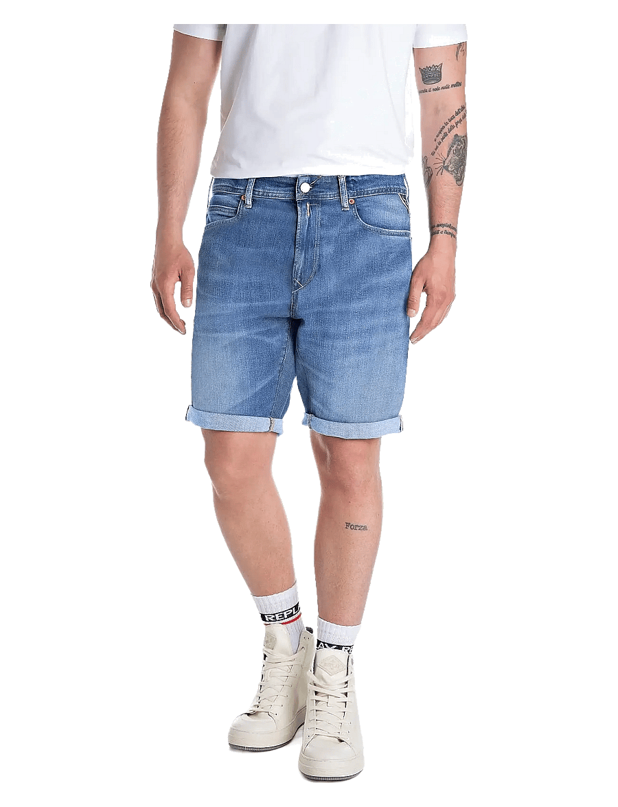 Replay - RBJ.981 SHORT Shorts TAPERED 573 ECO PLUS - džinsiniai šortai - blue - 0