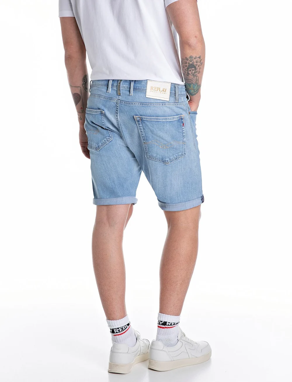 Replay - RBJ.981 SHORT Shorts TAPERED 573 ECO PLUS - jorts - blue - 1