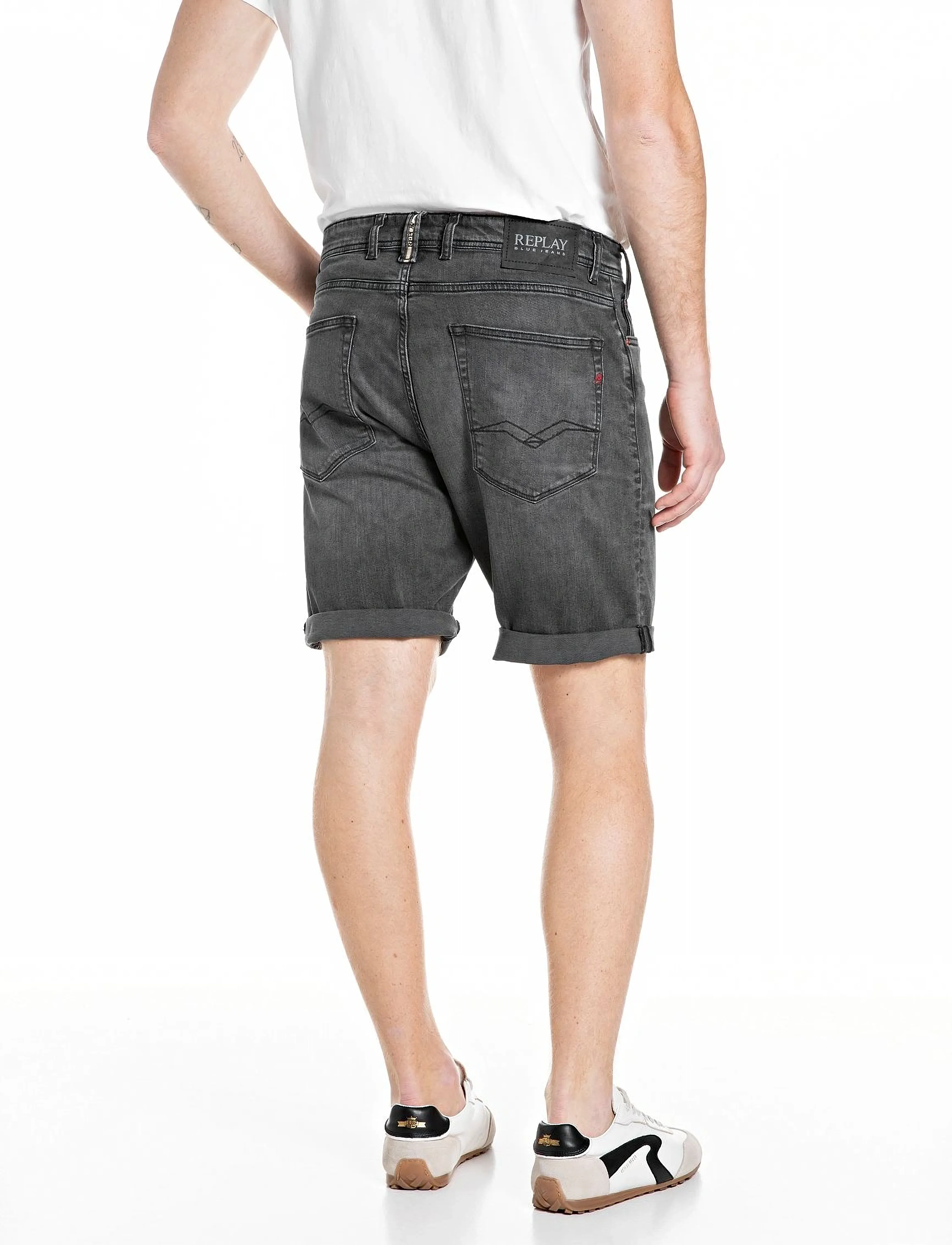 Replay - RBJ.981 SHORT Shorts TAPERED 573 ECO PLUS - gallastuttbuxur - grey - 3