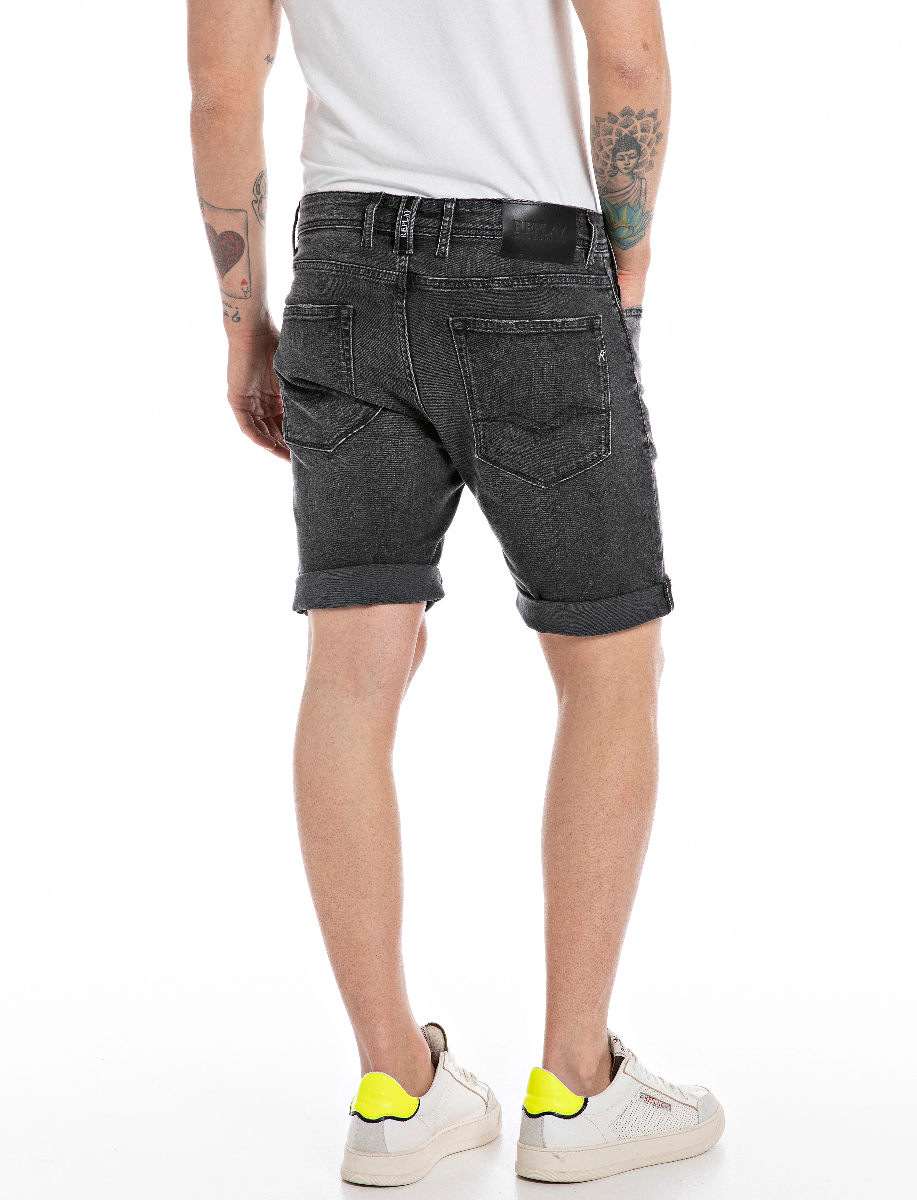 Replay - RBJ.981 SHORT Shorts TAPERED 573 ONLINE - grey - 3