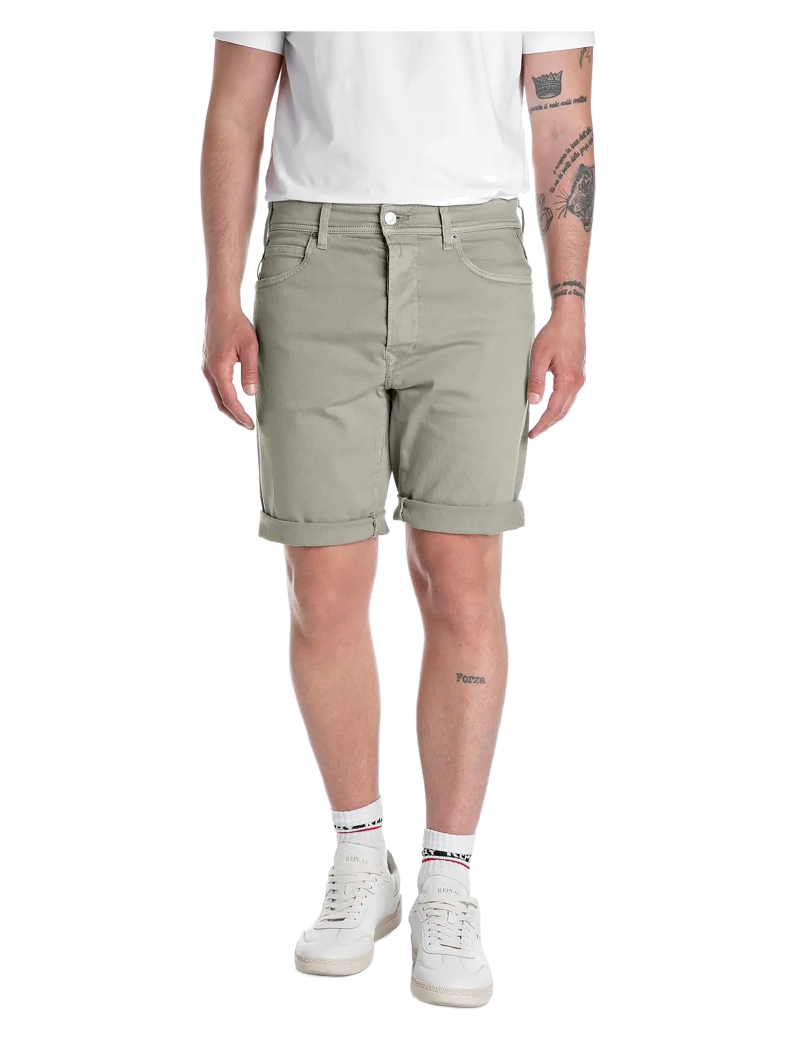 REPLAY Rbj.981 Kurz Shorts Tapered Grün - 28 - Herren