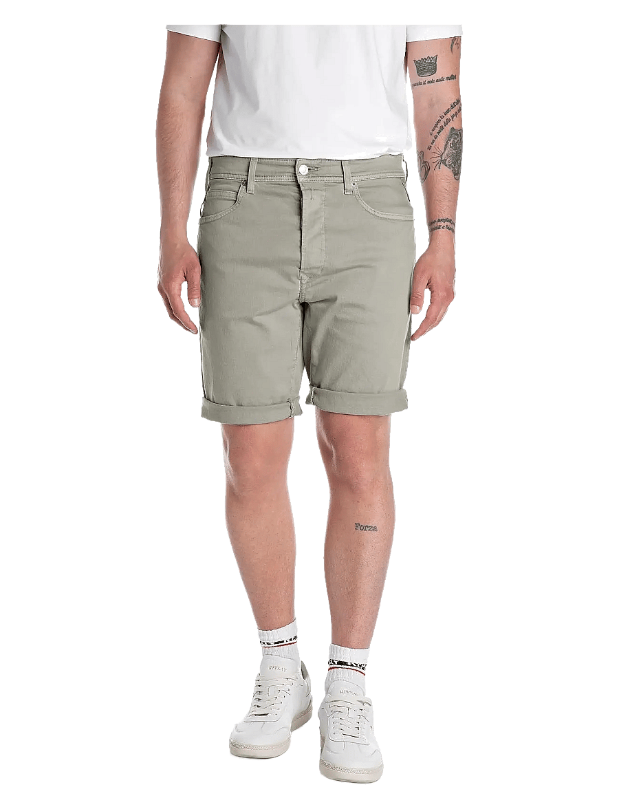 Replay - RBJ.981 SHORT Shorts TAPERED - lühikesed teksapüksid - green - 0