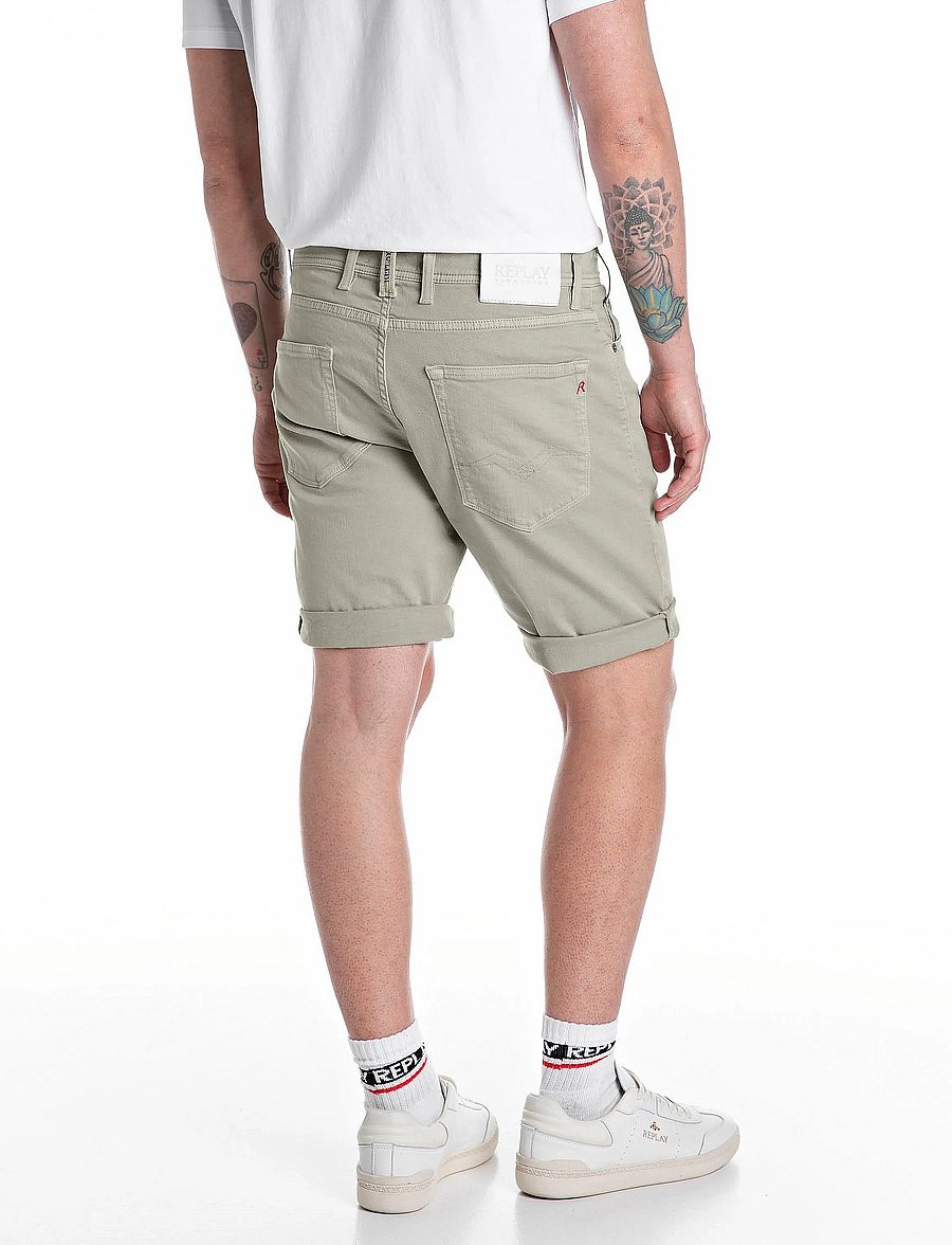 Replay - RBJ.981 SHORT Shorts TAPERED - lühikesed teksapüksid - green - 1