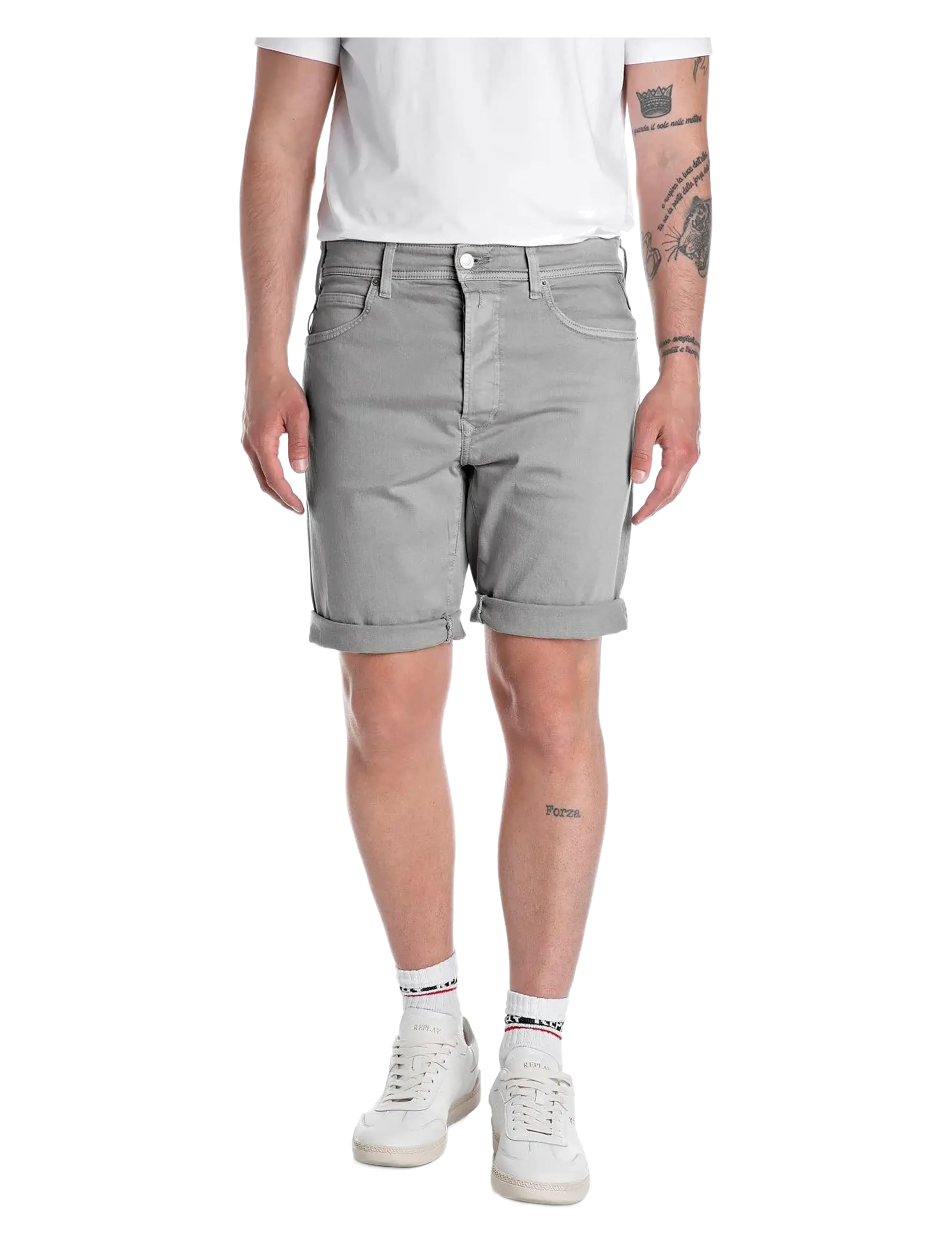 REPLAY Rbj.981 Kurz Shorts Tapered Grau - 31 - Herren