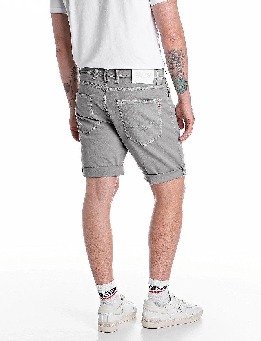 Replay - RBJ.981 SHORT Shorts TAPERED - jeans shorts - grey - 1