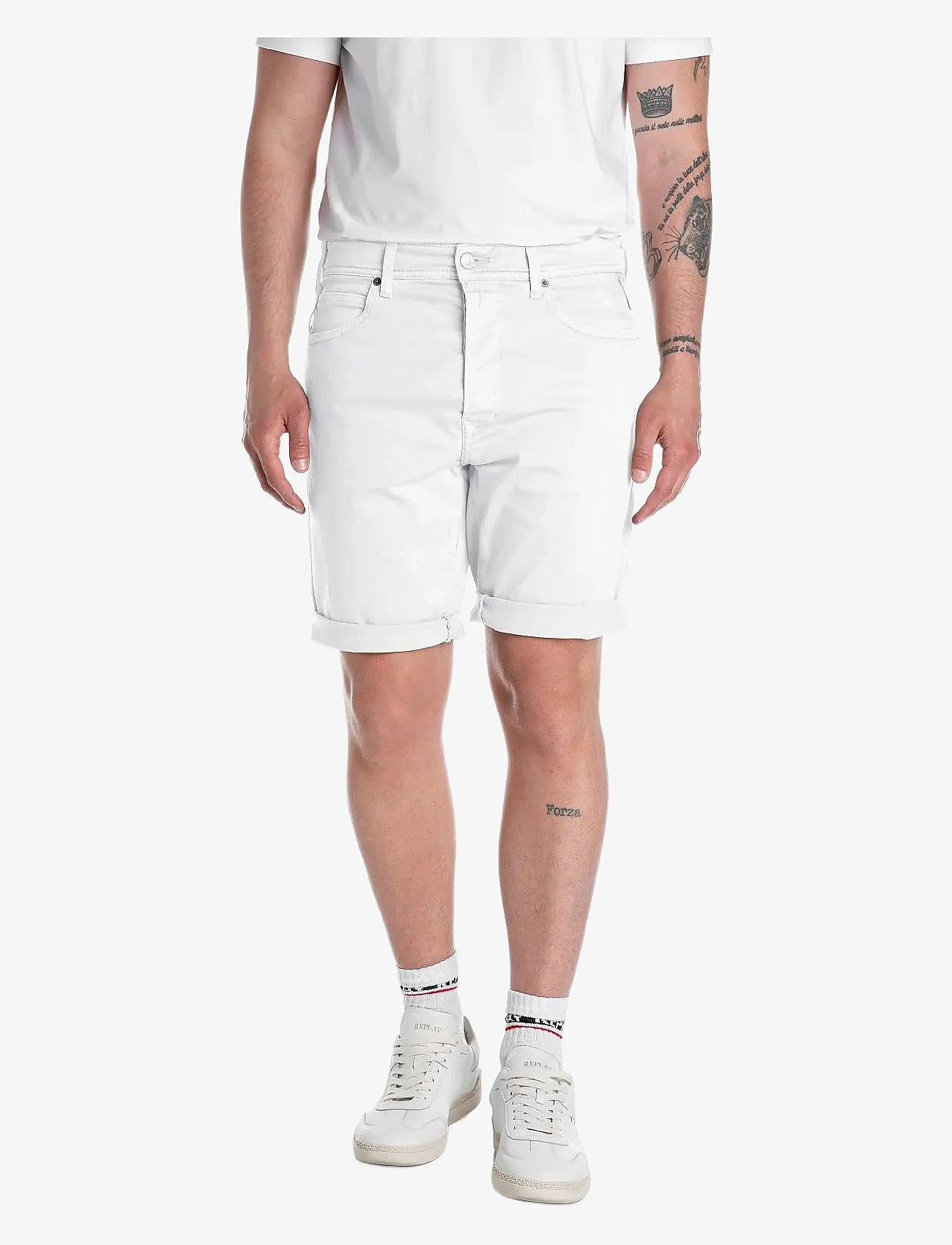 Replay - RBJ.981 SHORT Shorts TAPERED - casual shorts - white - 0