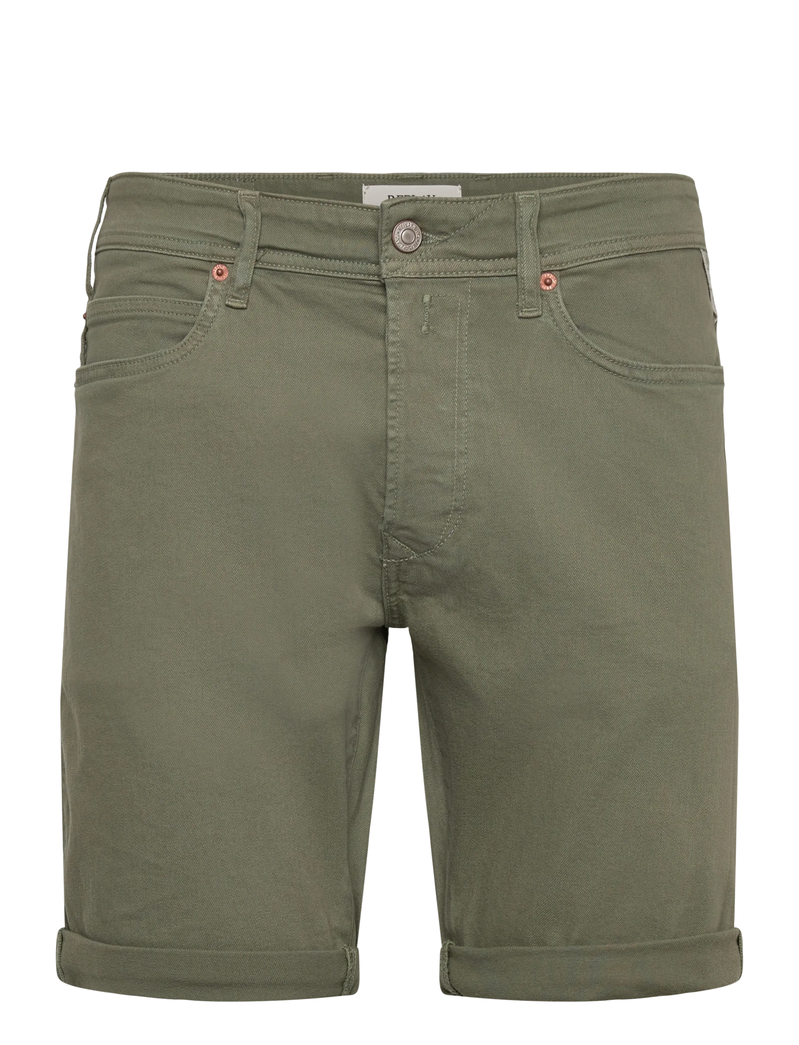 Replay RBJ.981 SHORT Shorts TAPERED - Casual shorts - GREEN / khaki/green