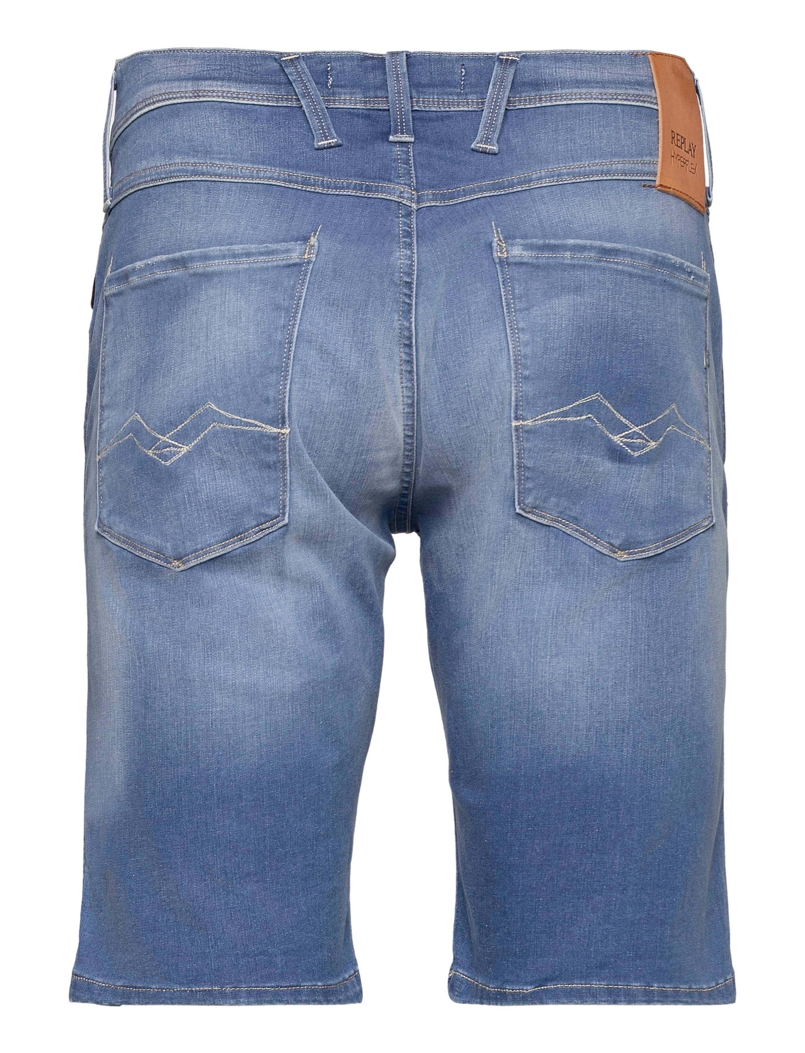 Replay - NEW ANBASS SHORT Shorts SLIM Hyperflex Re-Used XLite - medium blue - 1