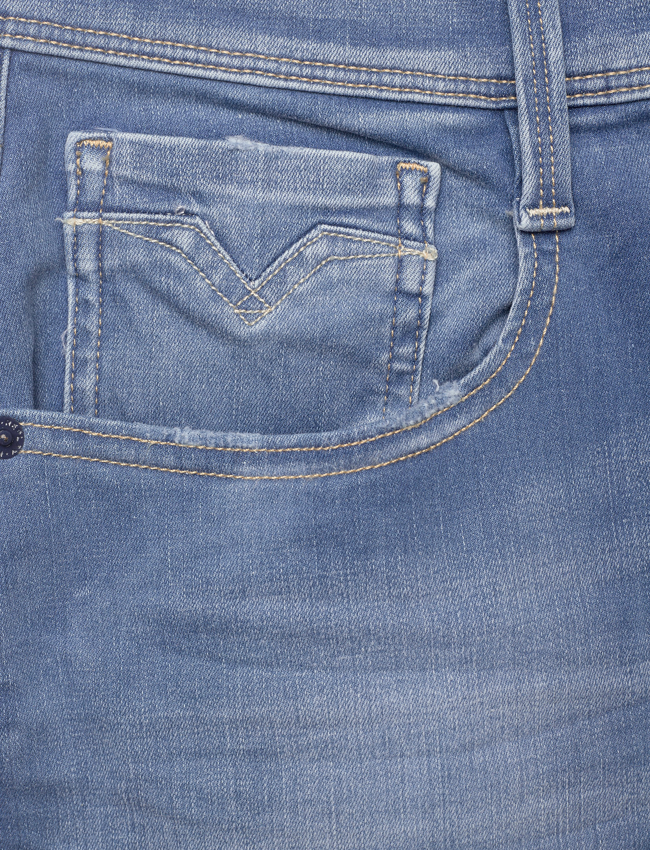 Replay - NEW ANBASS SHORT Shorts SLIM Hyperflex Re-Used XLite - medium blue - 2