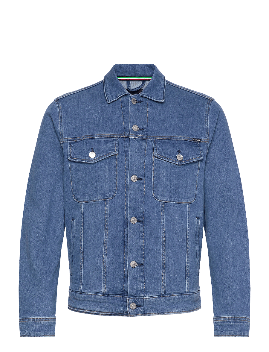 Replay - Jacket REGULAR Replay Basics - gefütterte denimjacken - blue - 1
