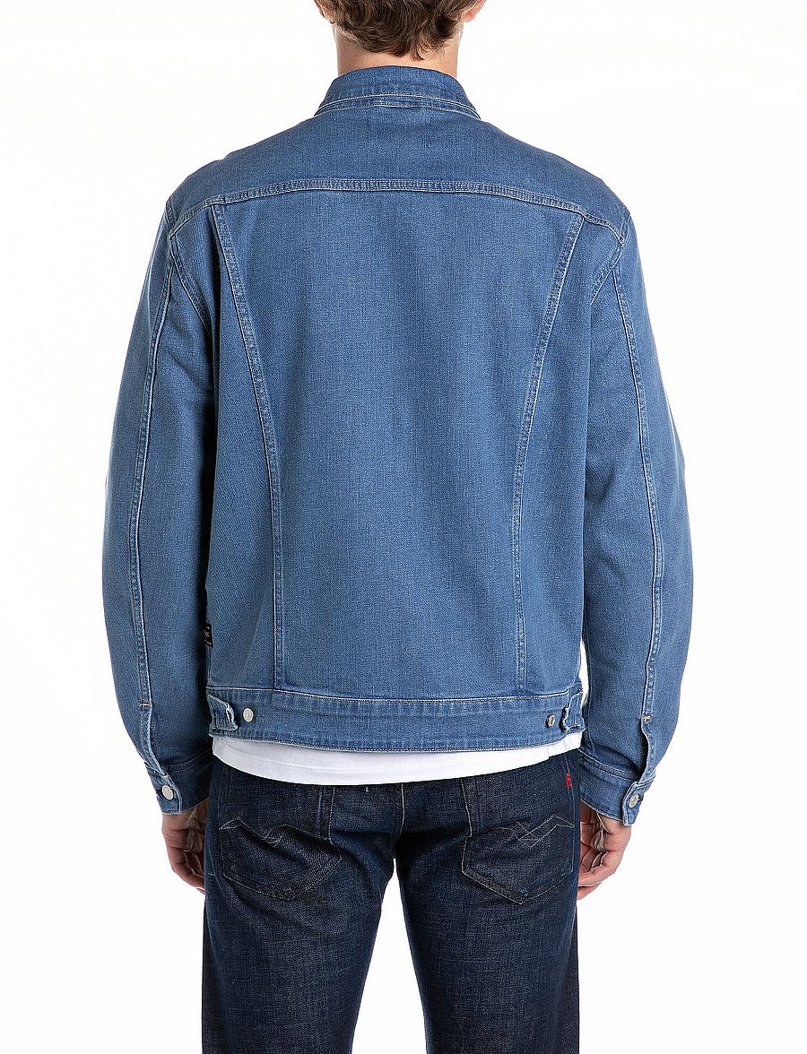 Replay - Jacket REGULAR Replay Basics - gefütterte denimjacken - blue - 3