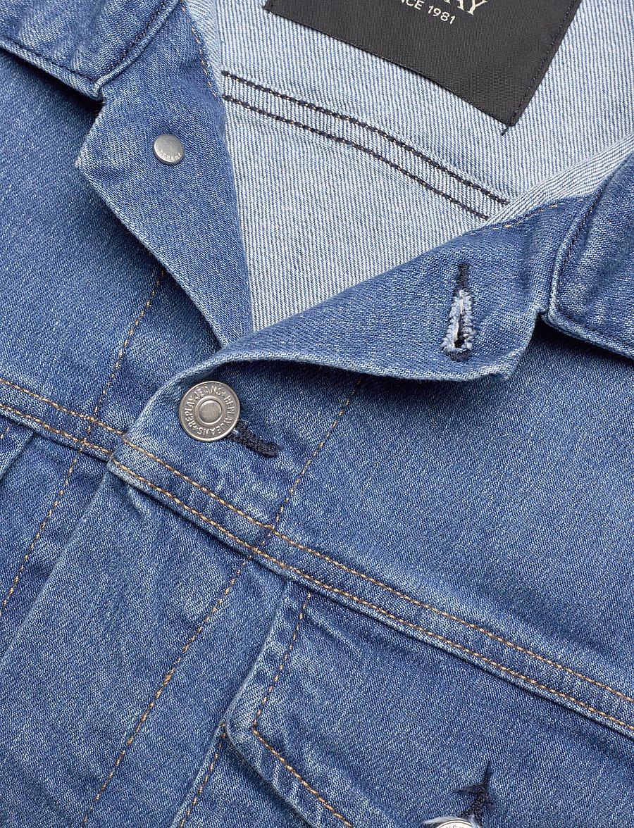 Replay - Jacket REGULAR Replay Basics - gefütterte denimjacken - blue - 4