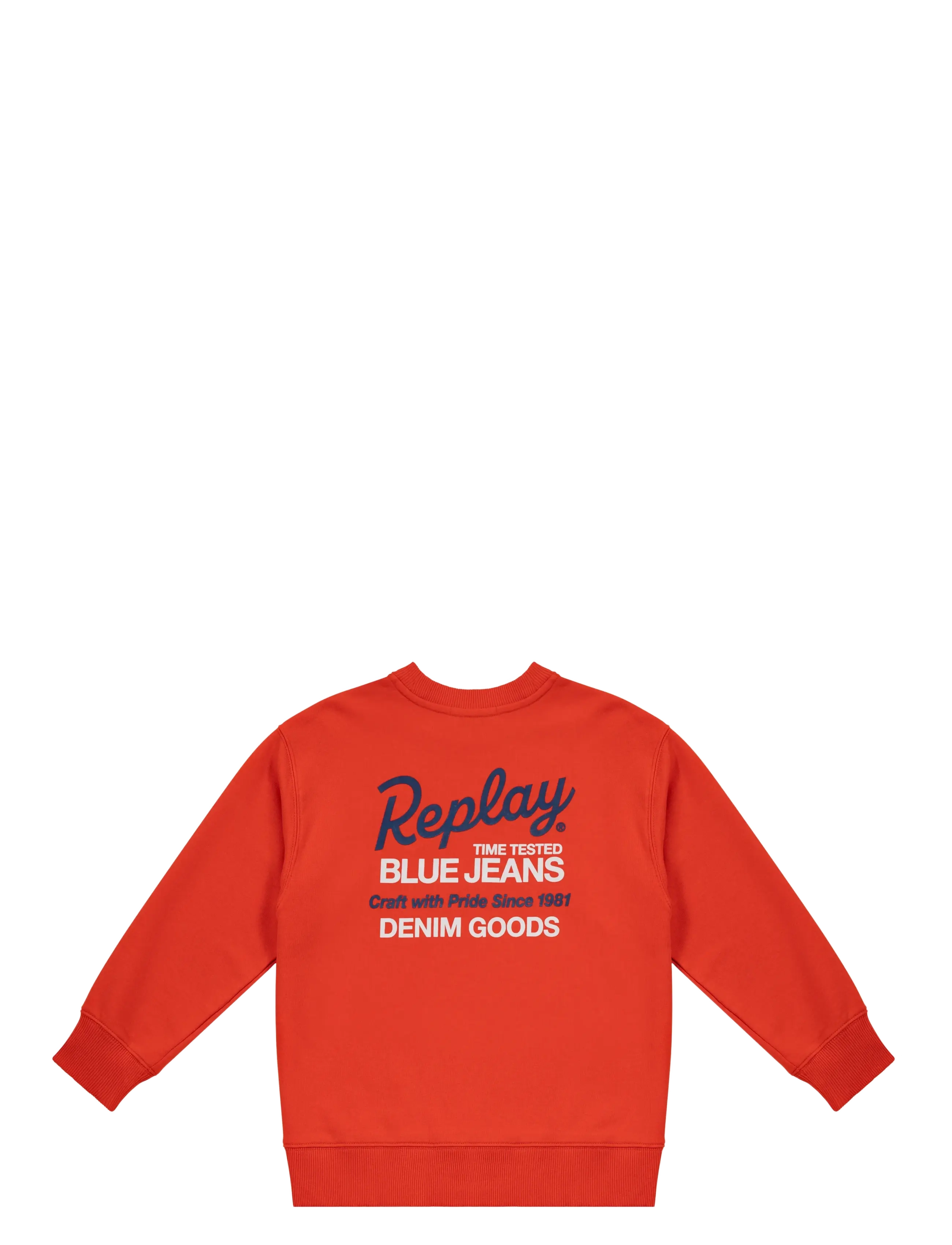 REPLAY Over Fleece Jumper Orange - 6 A - Kinder