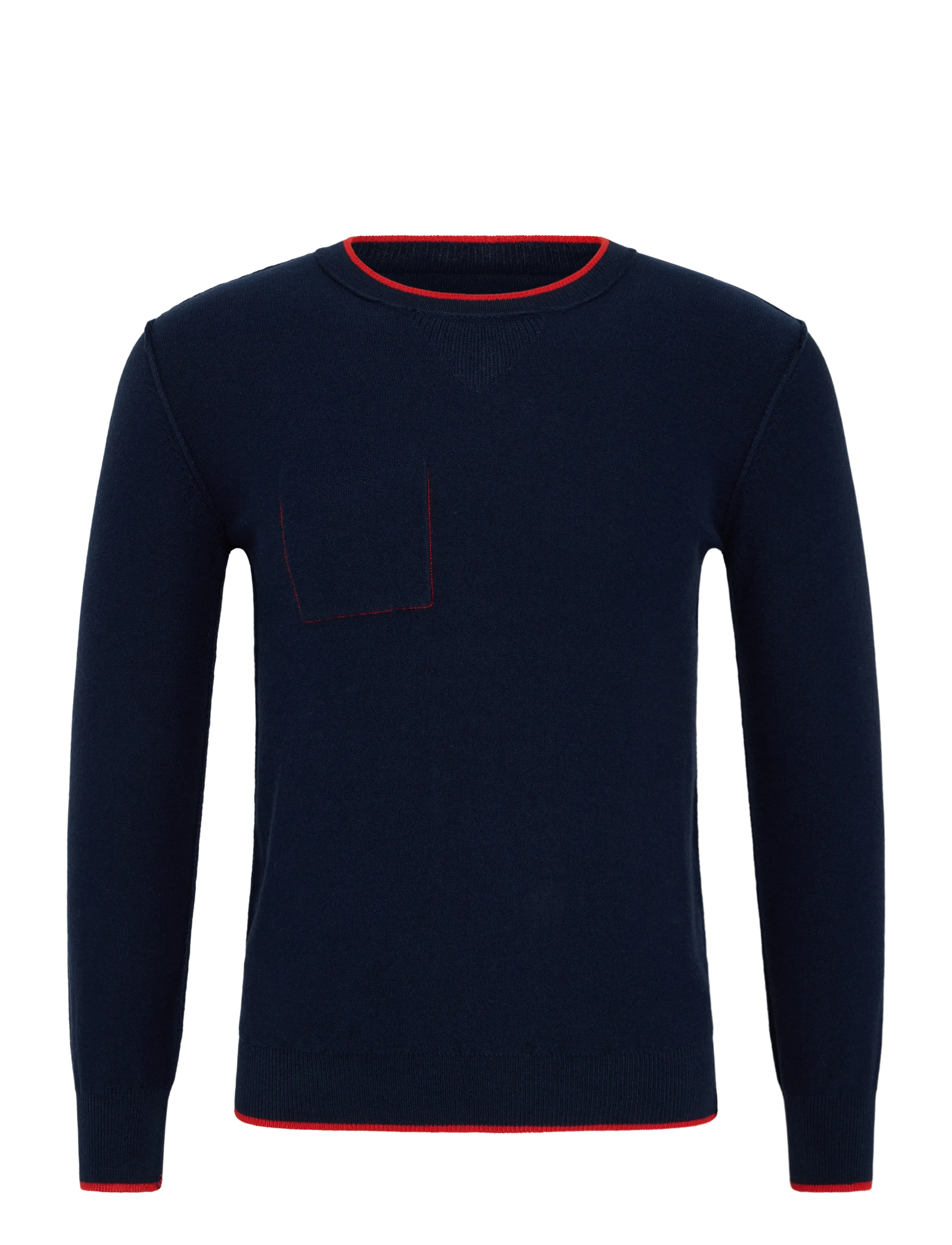 Replay Natural Component Sweater, Rundhalset Sweater, Navy, Str: 12 A