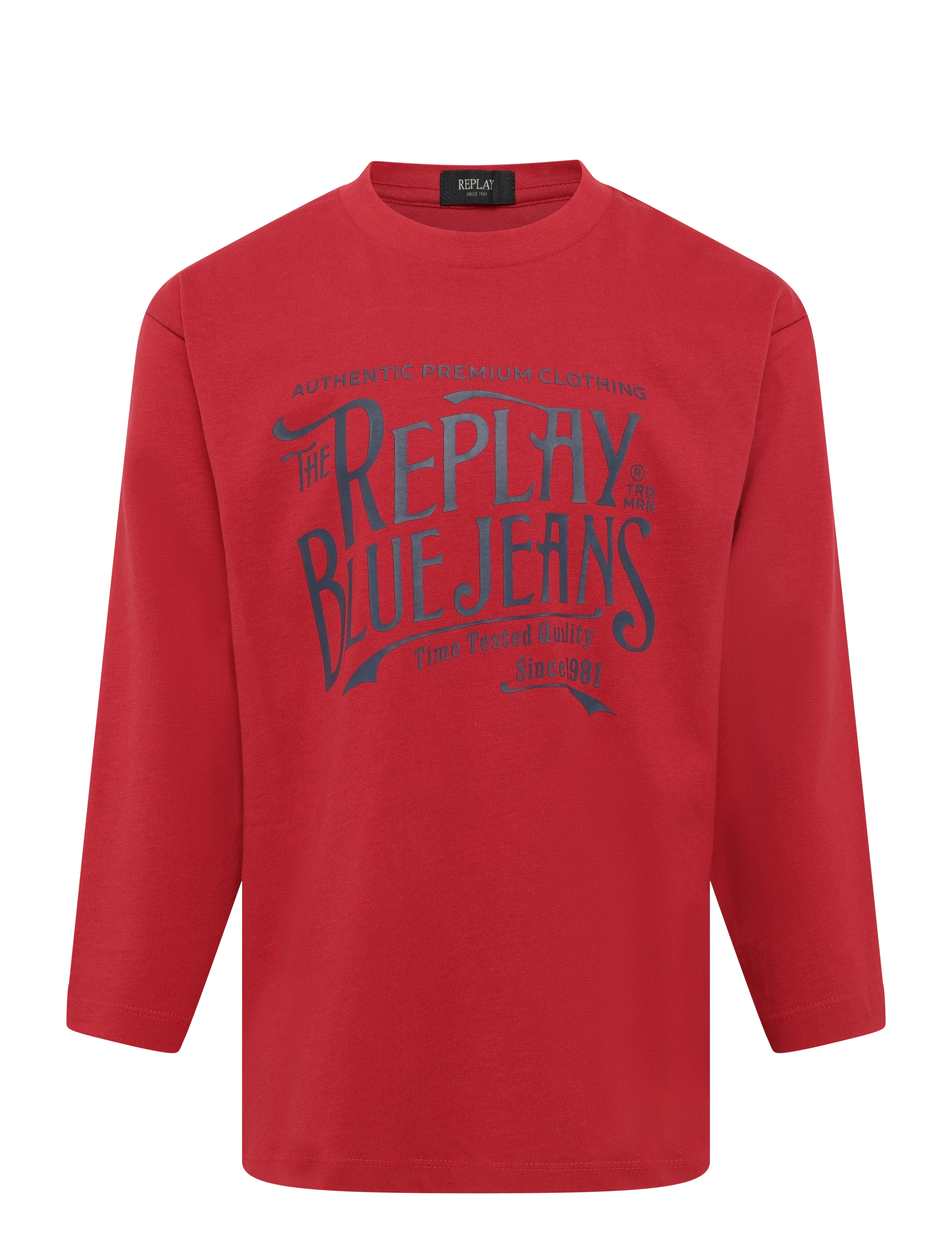 REPLAY Over Jersey Langärmelig T-Shirt Rot - 12 A - Kinder