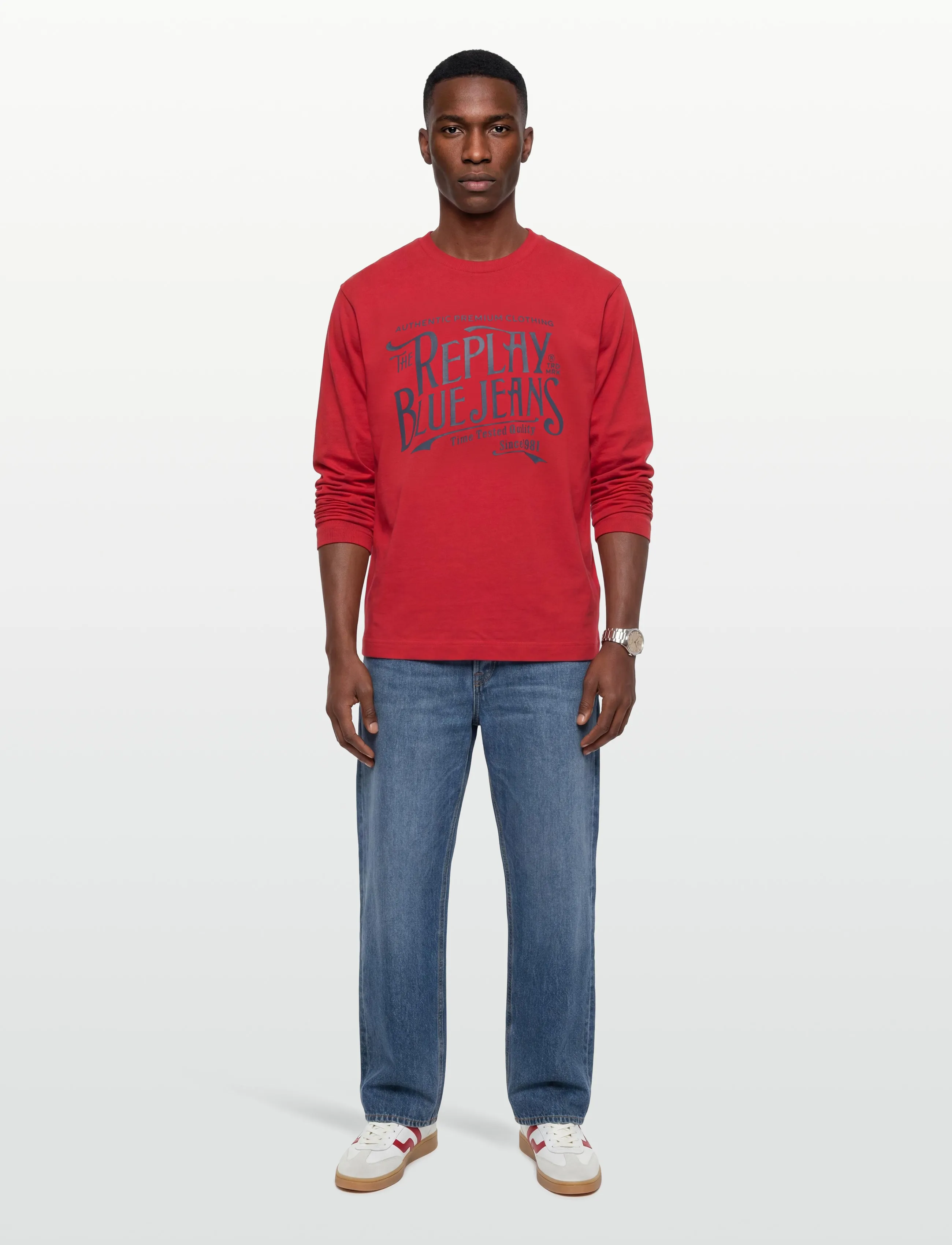 Replay - OVER   JERSEY Long-sleeved T-shirt - langärmelig - red - 0