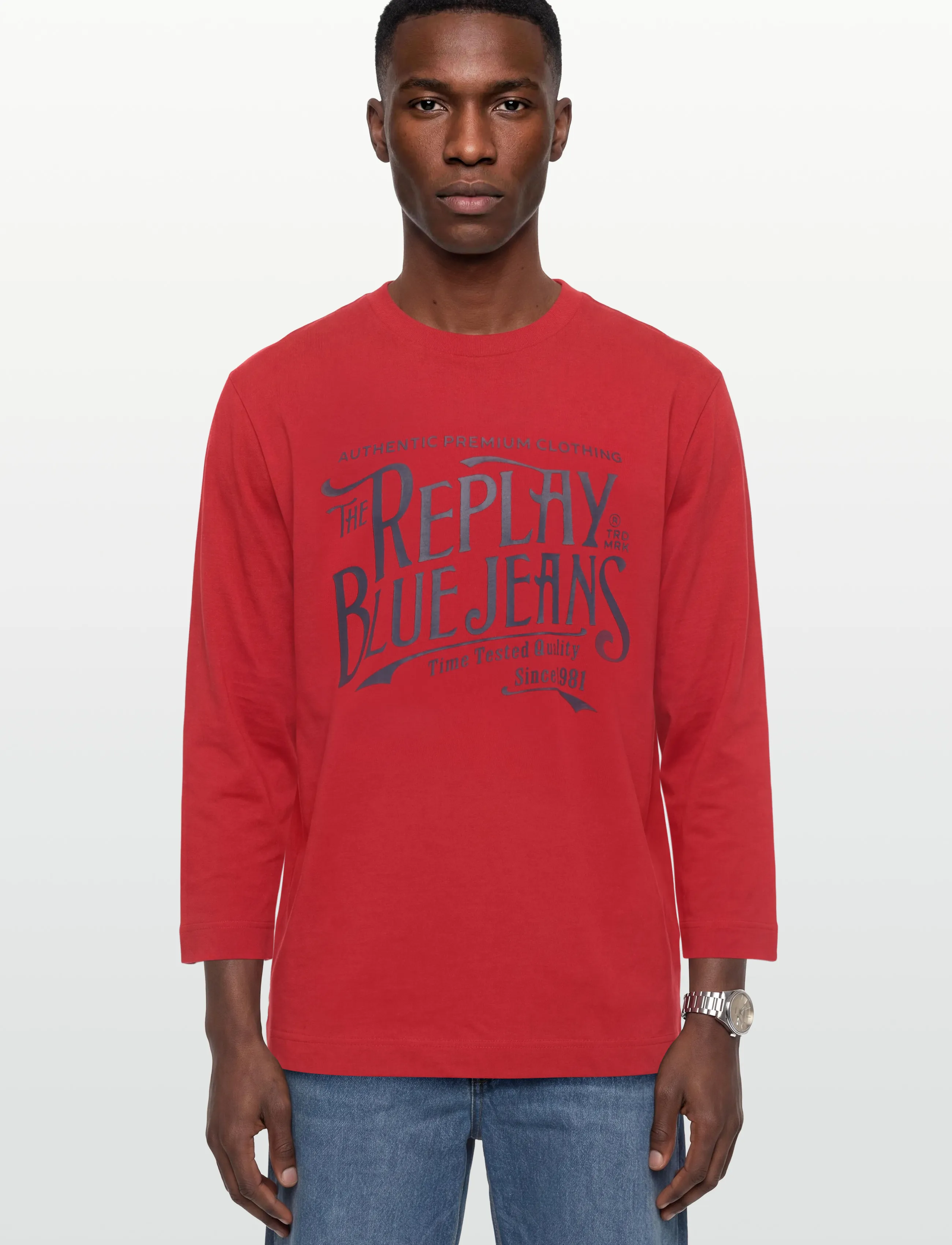 Replay - OVER   JERSEY Long-sleeved T-shirt - langärmelig - red - 3