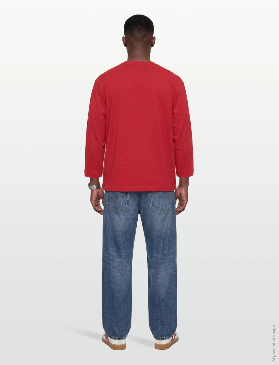 Replay - OVER JERSEY Long-sleeved T-shirt - langärmelig - red - 4