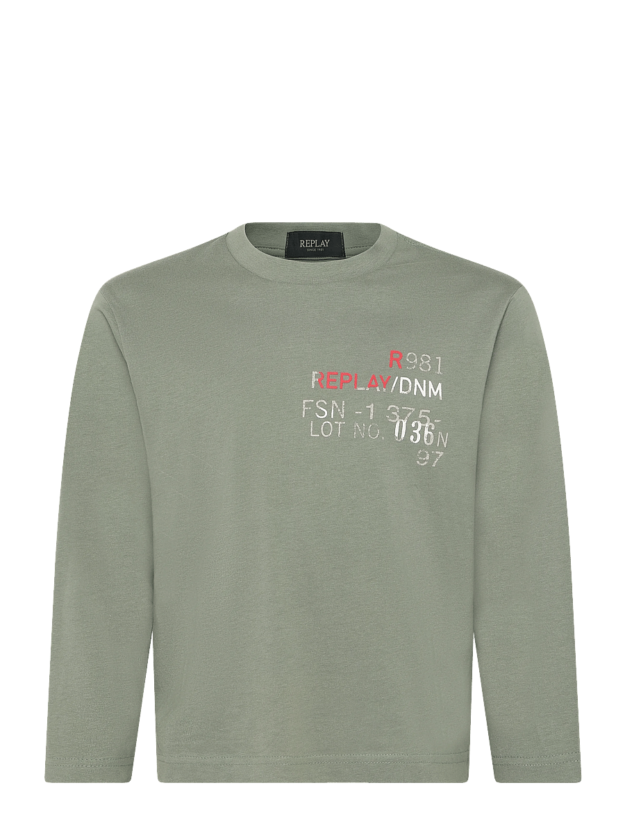 Replay - OVER JERSEY Long-sleeved T-shirt - green - 0