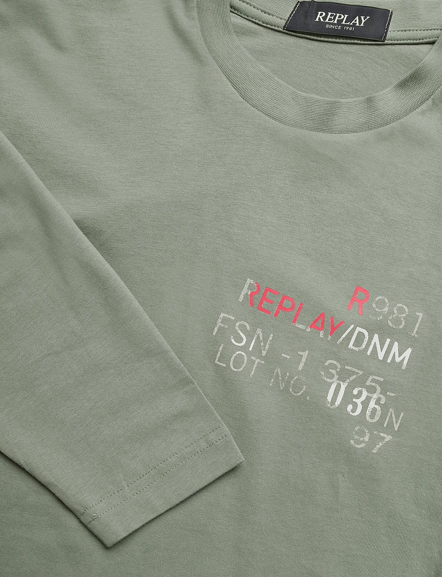 Replay - OVER JERSEY Long-sleeved T-shirt - green - 2