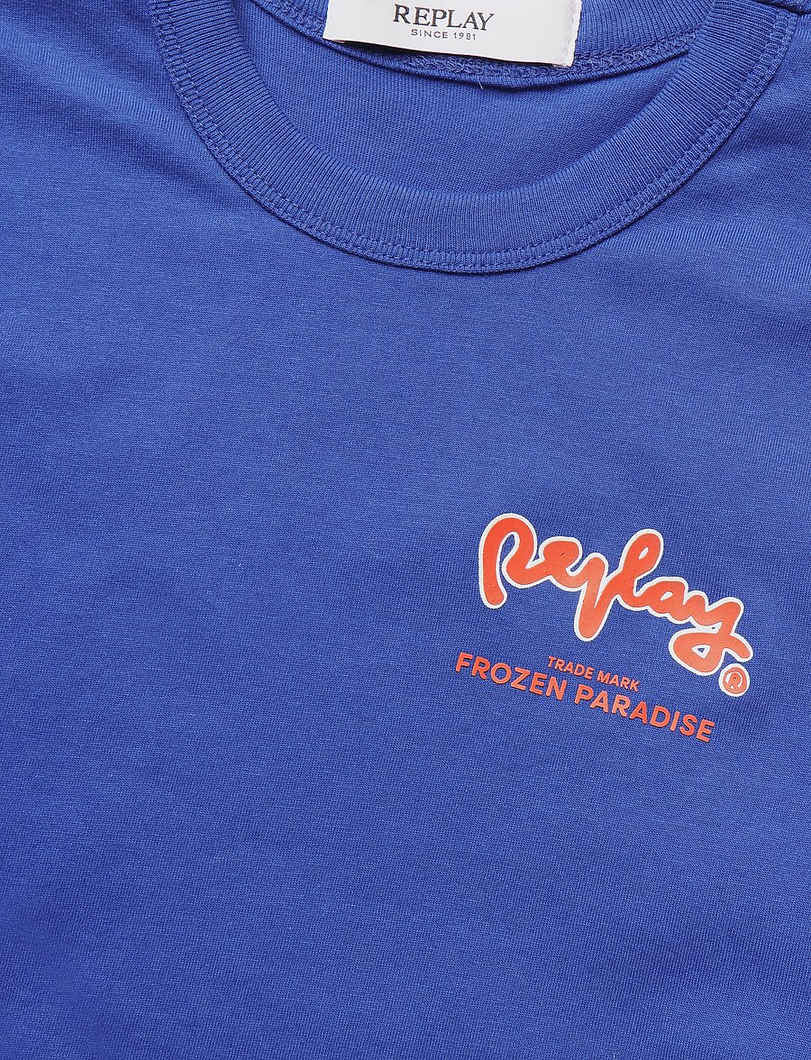 Replay - OVER JERSEY T-ShirtROYAL BLUE - lühikeste varrukatega t-särgid - blue - 2