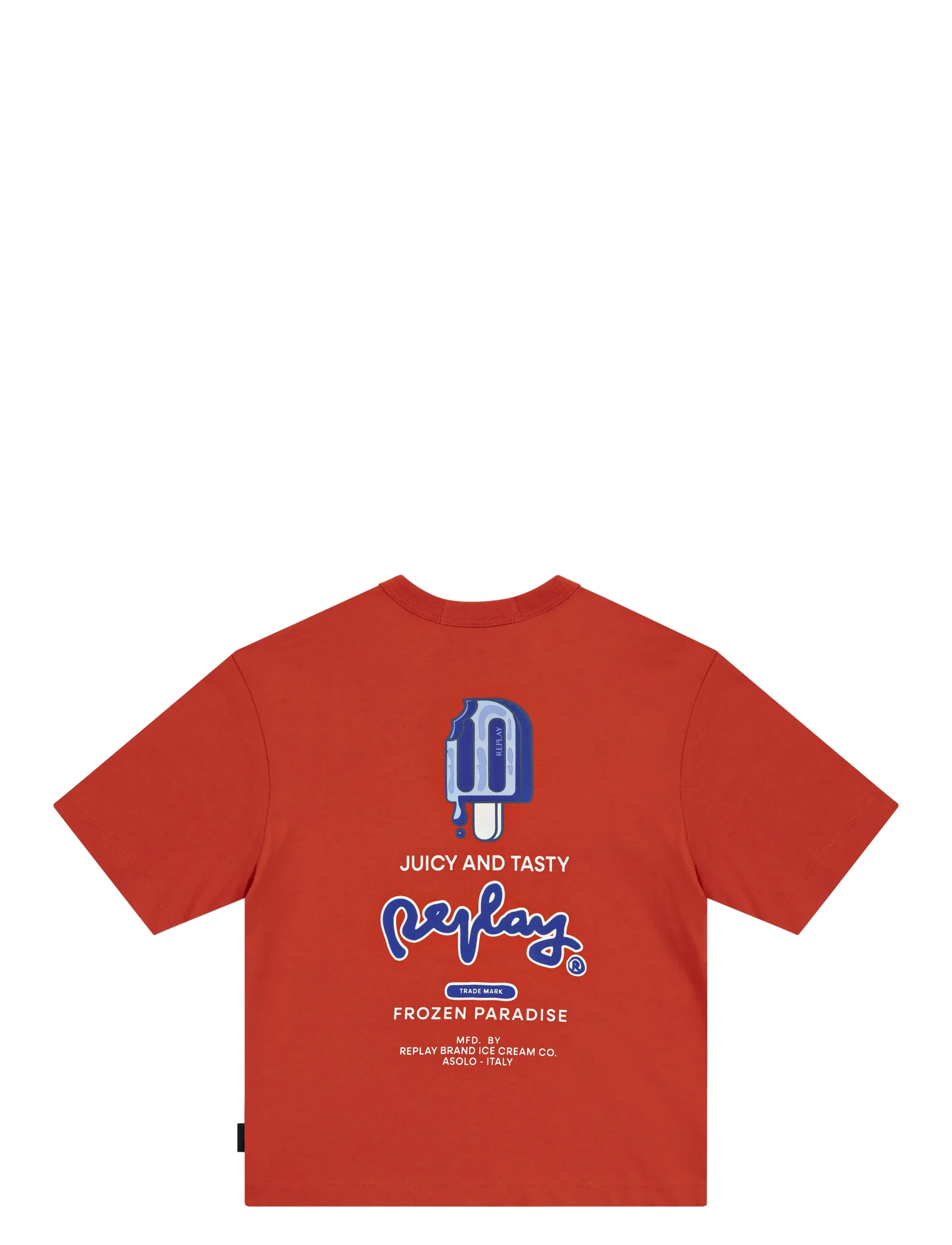 Replay Over Jersey T-Shirtroyal Blue, 8 A, Orange, T-Shirts > Kortærmede, Børn