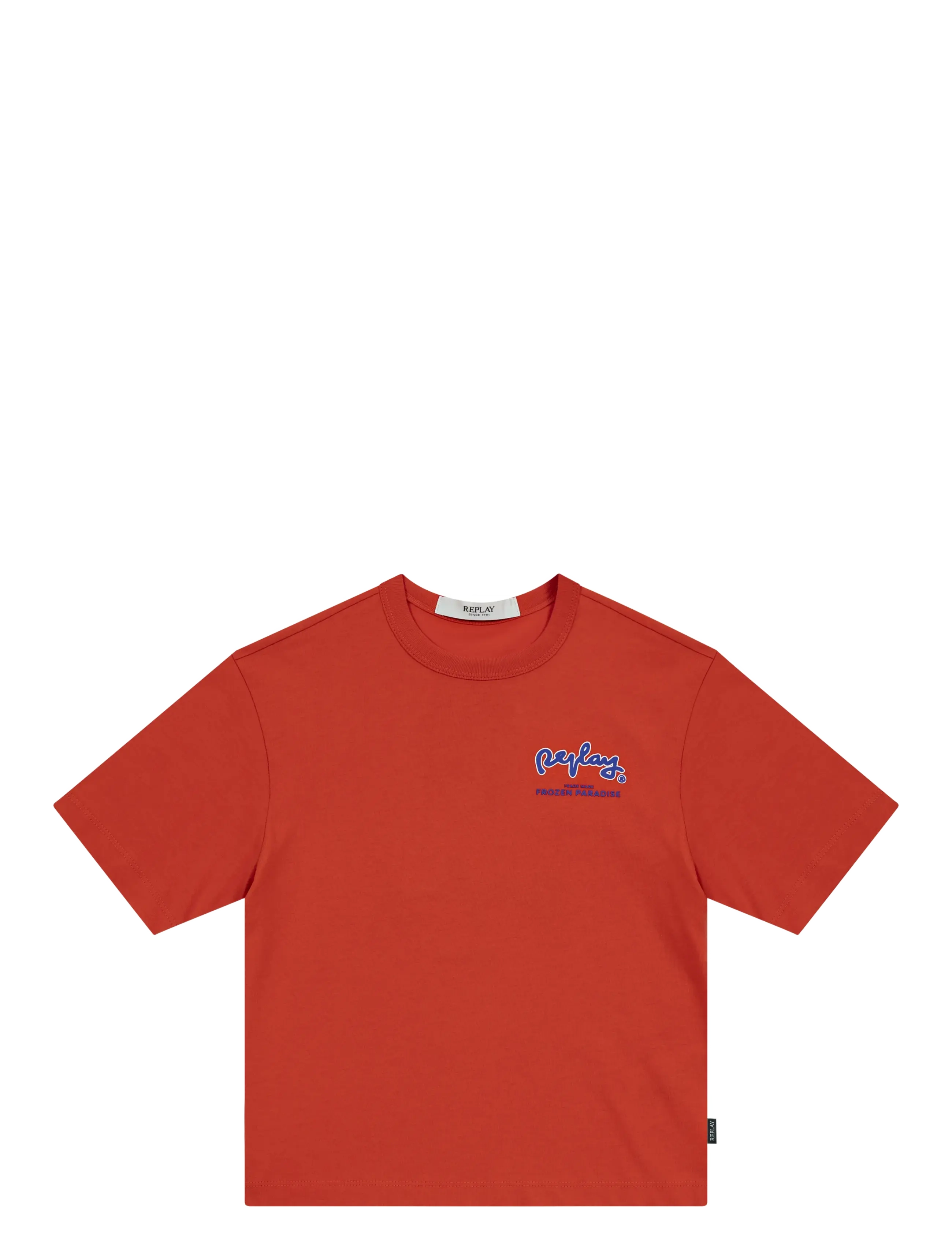 Replay - OVER   JERSEY T-Shirt BRIGHT ORANGE. - orange - 1