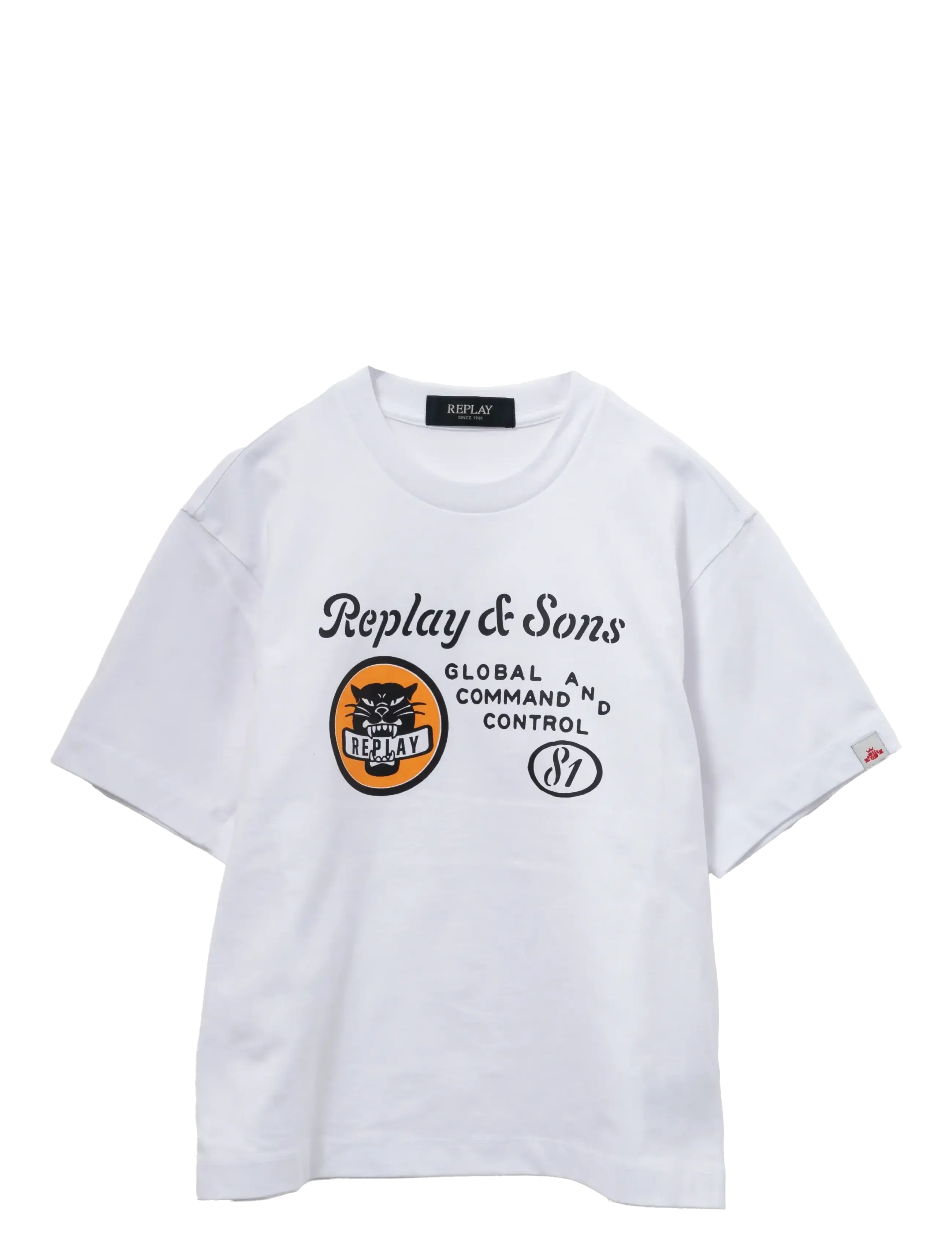 REPLAY Over Jersey T-Shirt Weiß - 12 A - Kinder