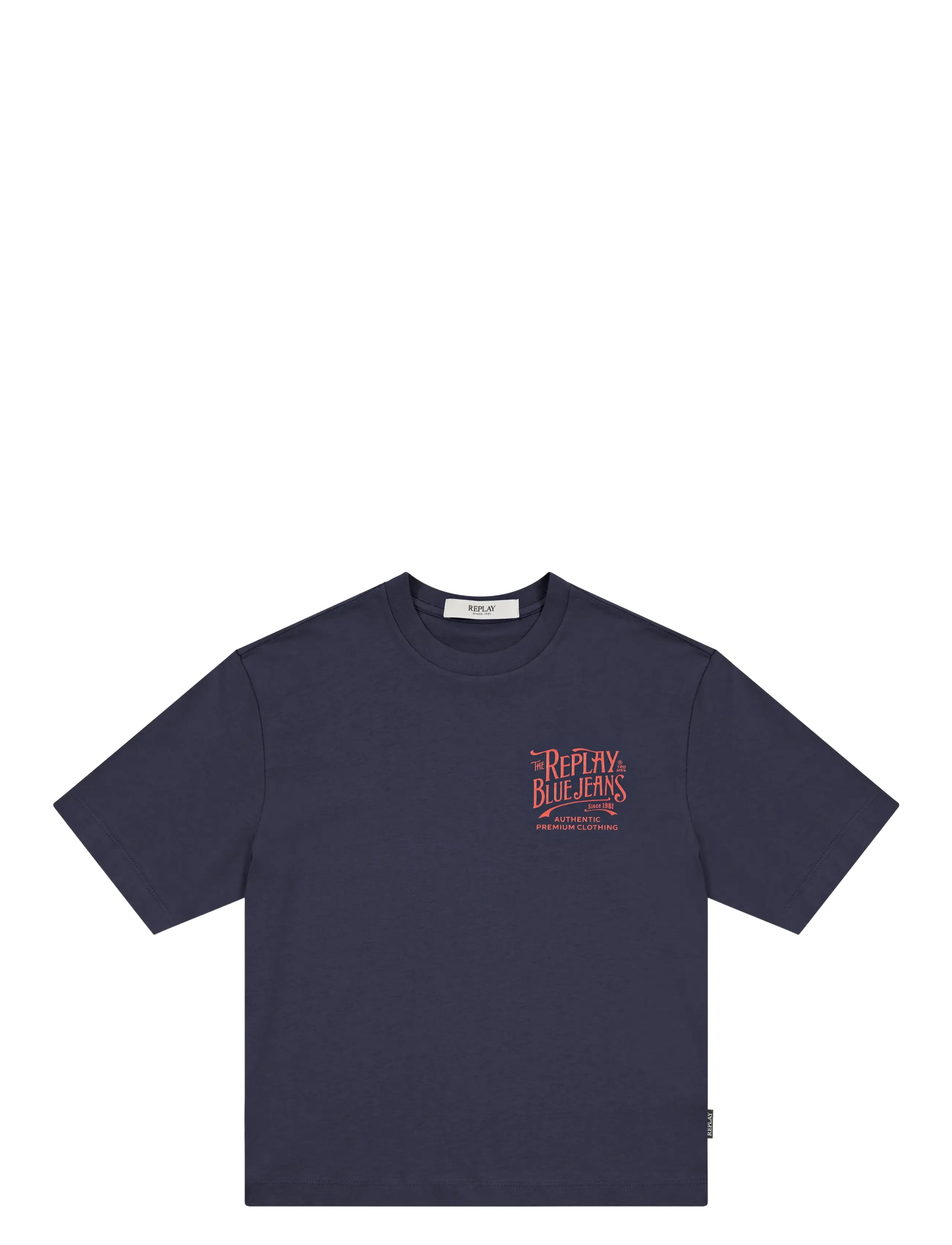 Replay Over Jersey T-Shirt, 6 A, T-shirts, Blau - Short-sleeved, Kinder